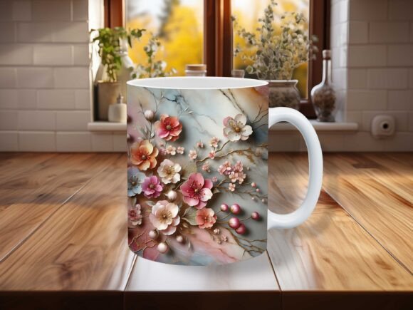 3D Flower Mug