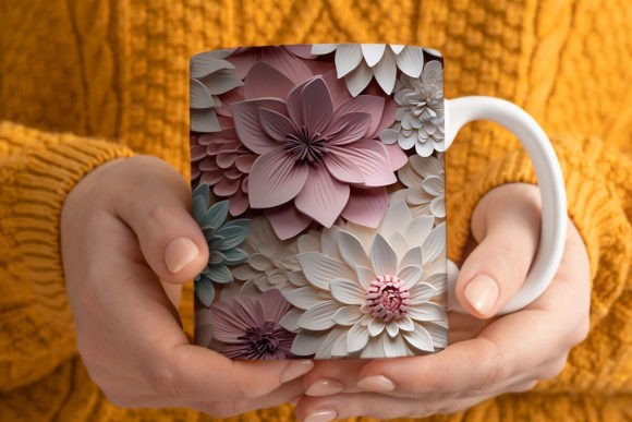 3D Flower Mug