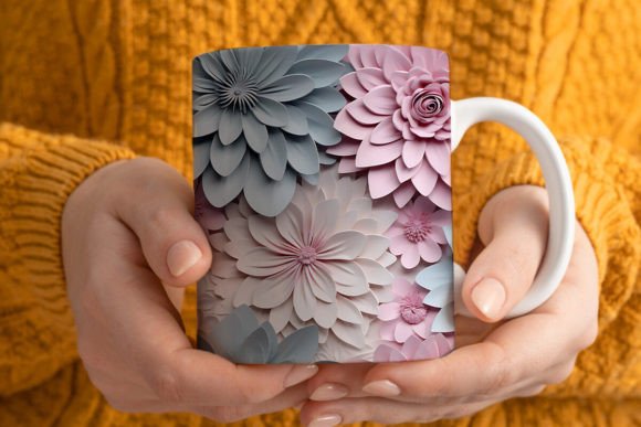 3D Flower Mug
