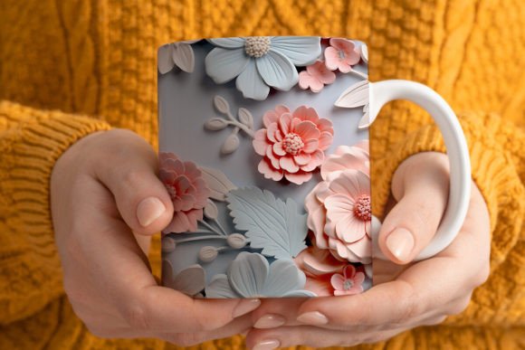 3D Flower Mug
