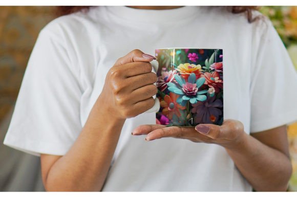3D Flower Mug