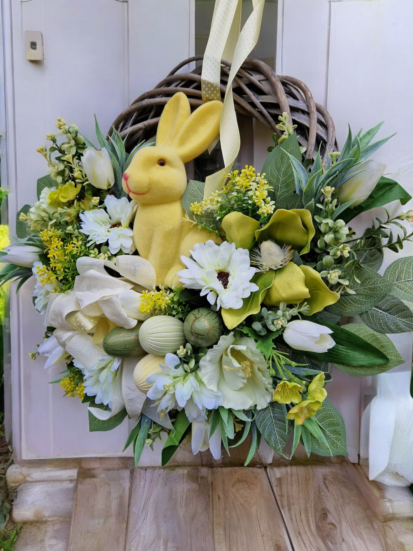 Easter door wreath