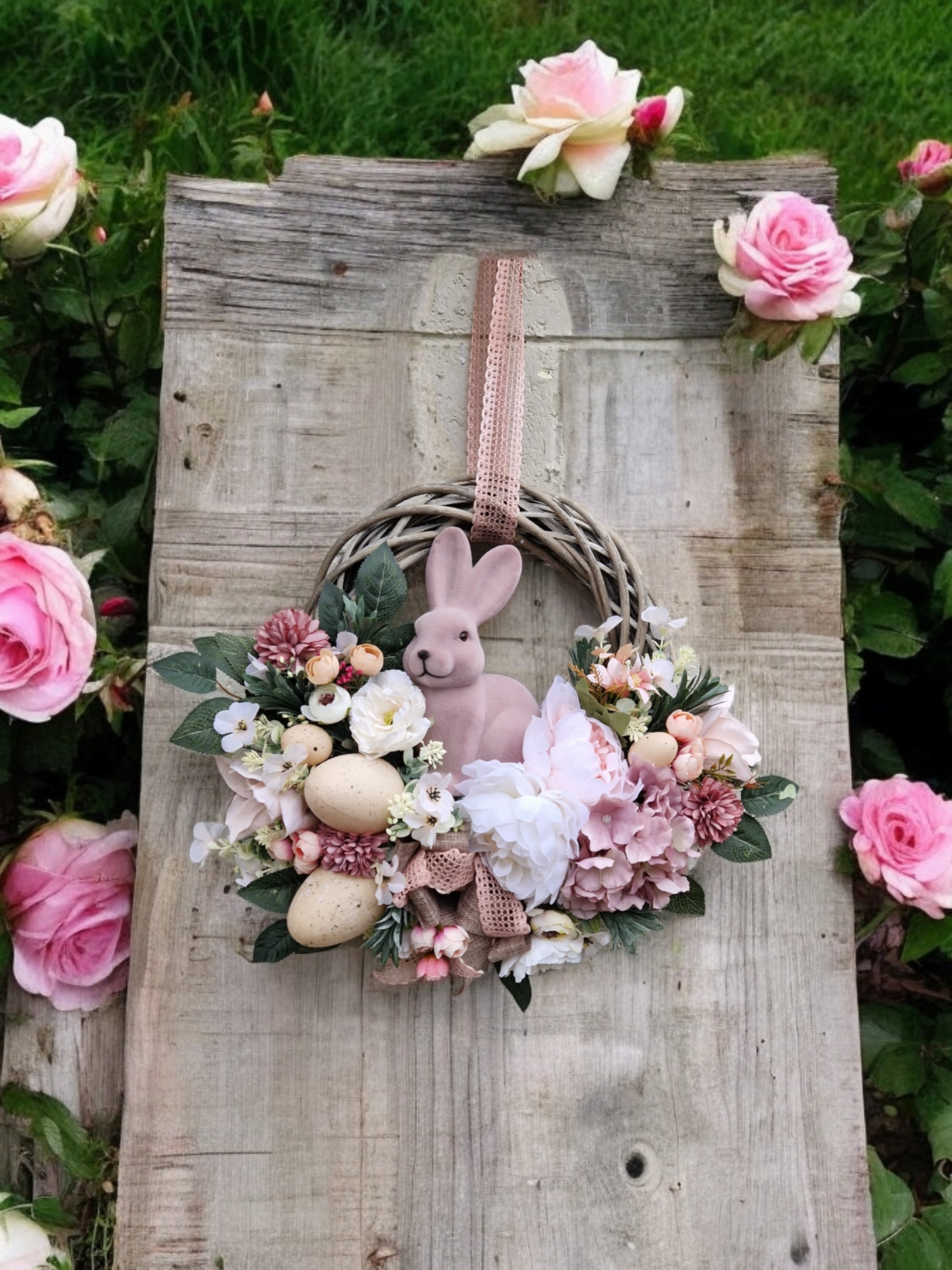 Easter door wreath