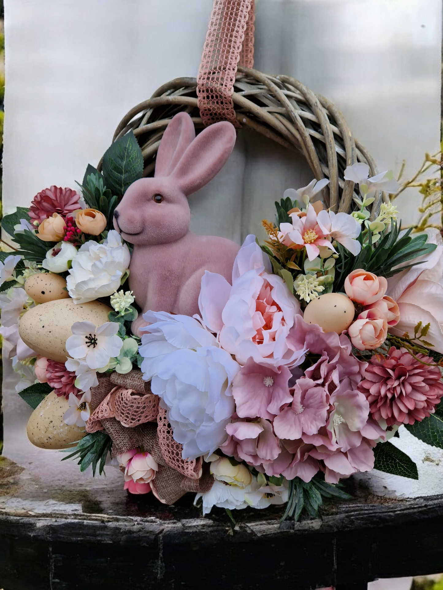 Easter door wreath