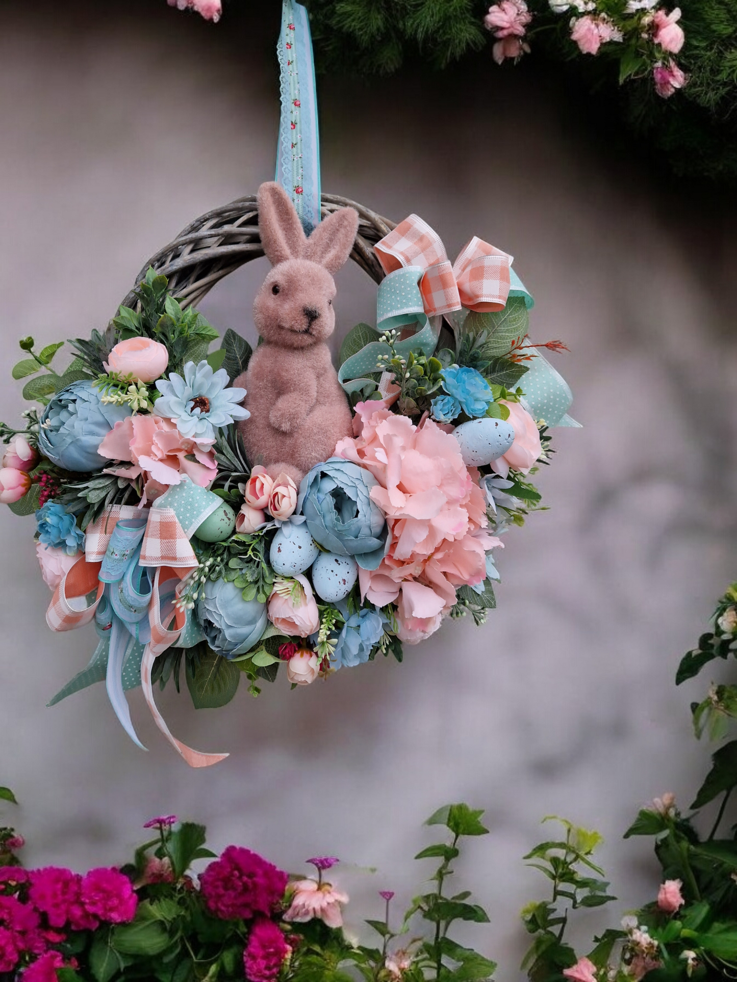 Easter door wreath