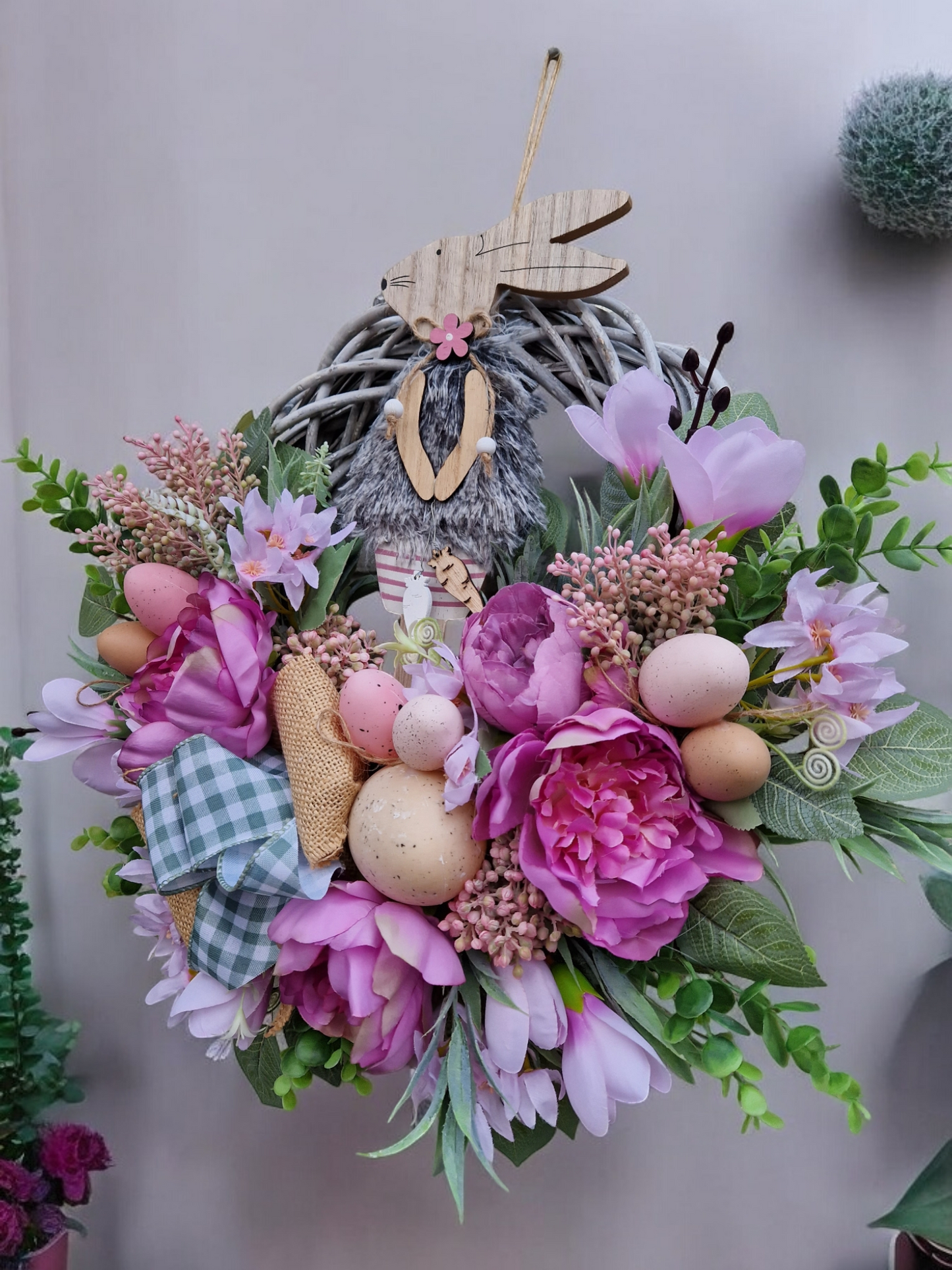 Easter door wreath