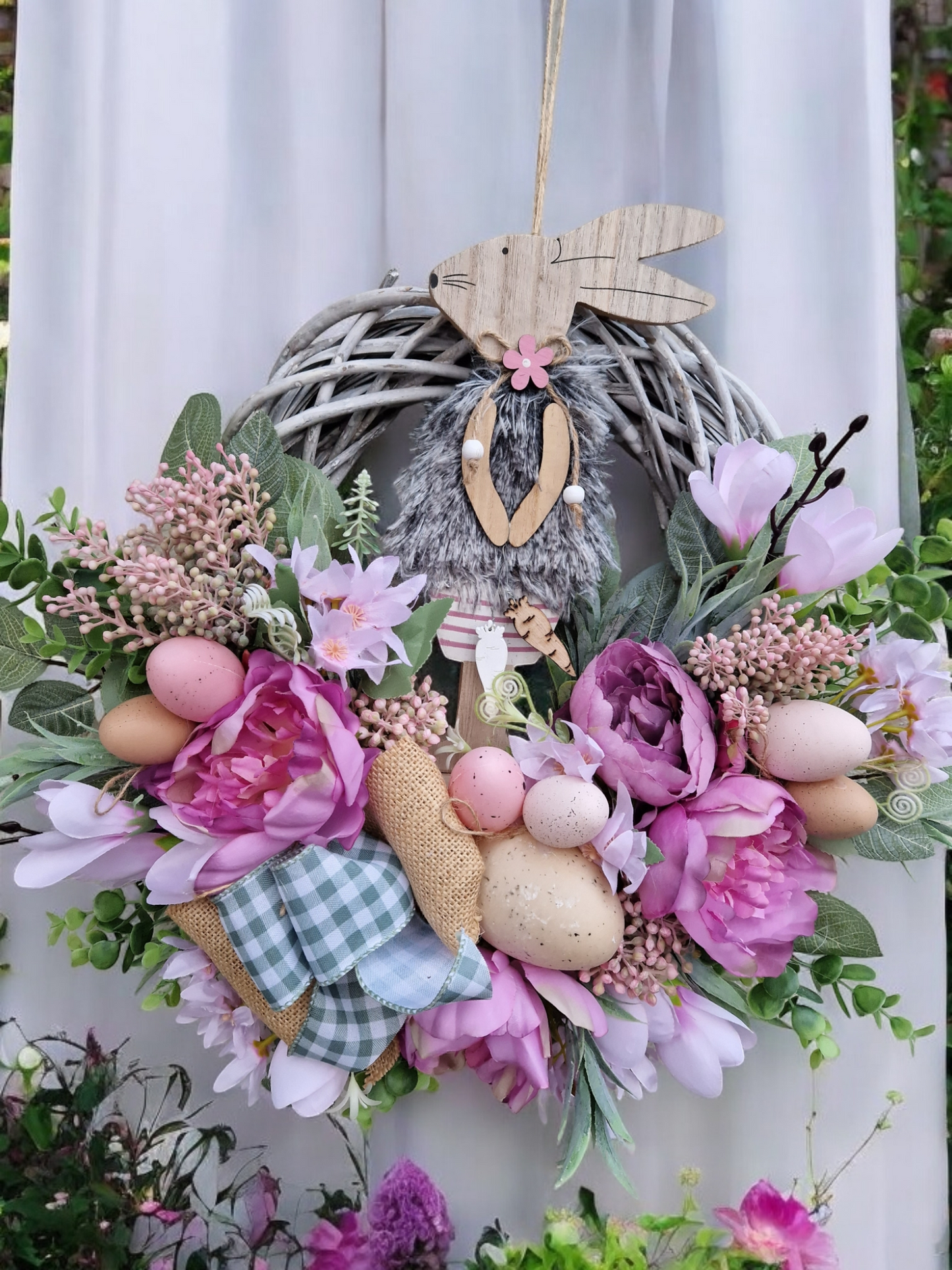 Easter door wreath