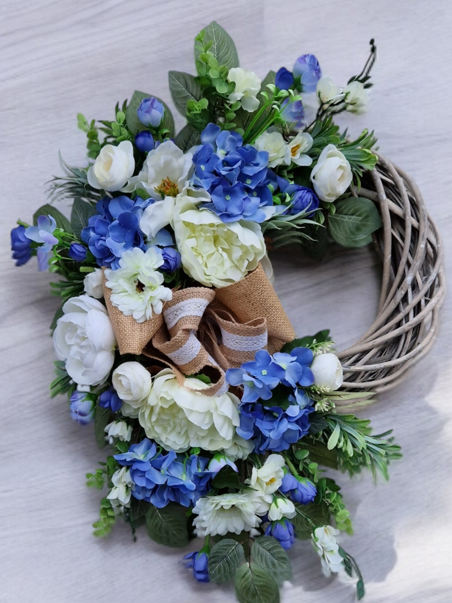 Floral door wreath