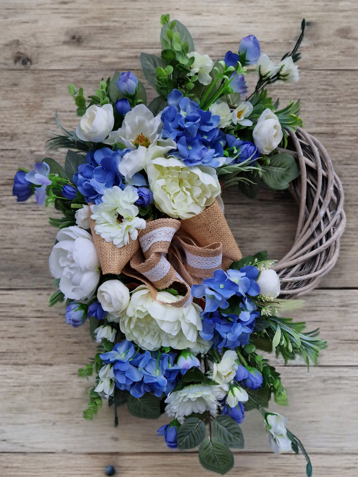 Floral door wreath
