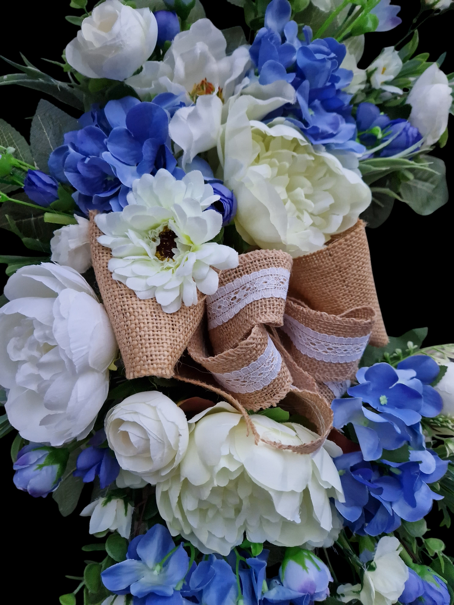 Floral door wreath