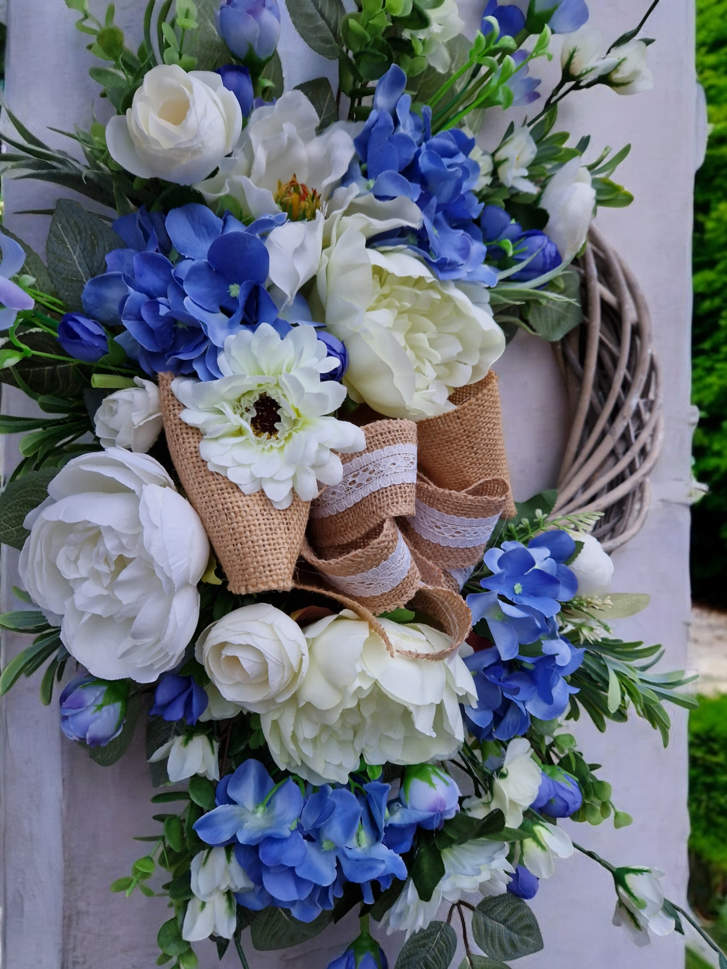 Floral door wreath