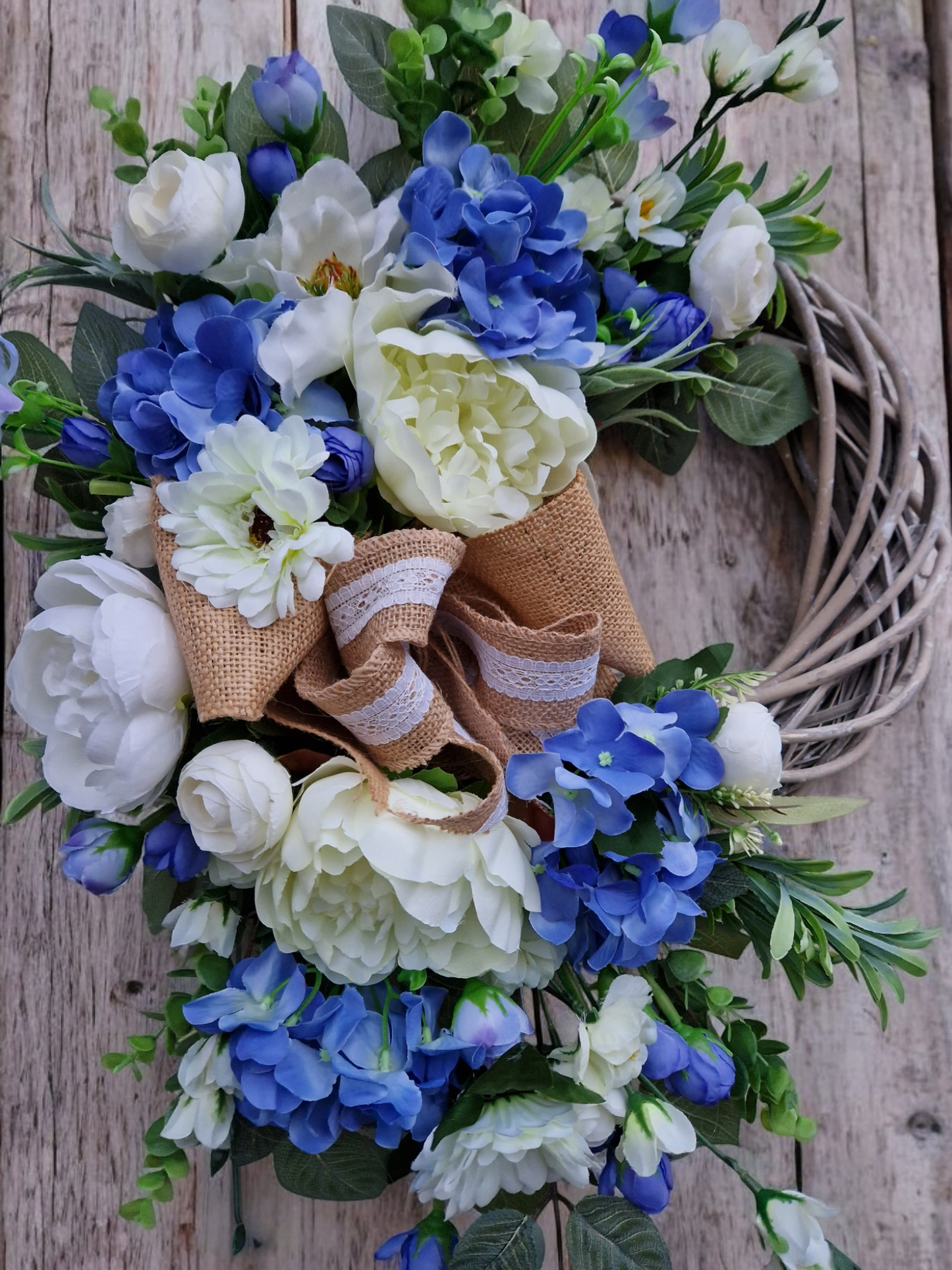 Floral door wreath