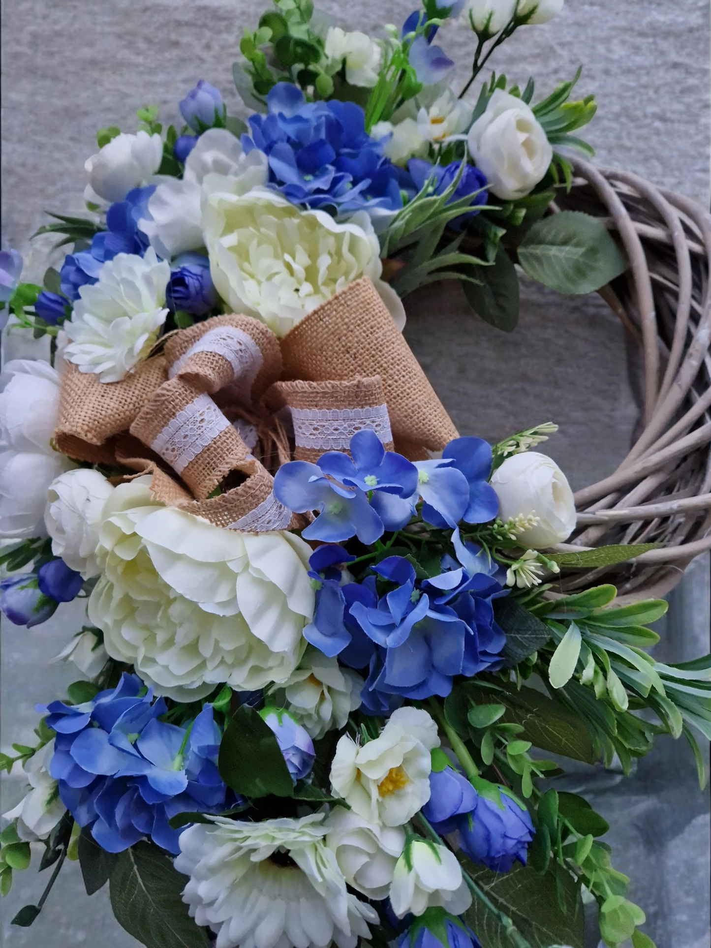 Floral door wreath