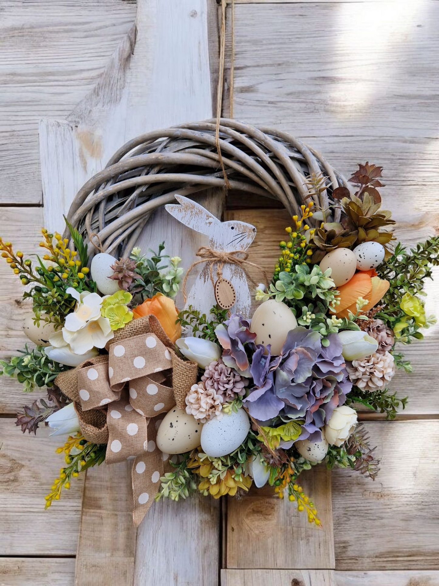 Easter door wreath