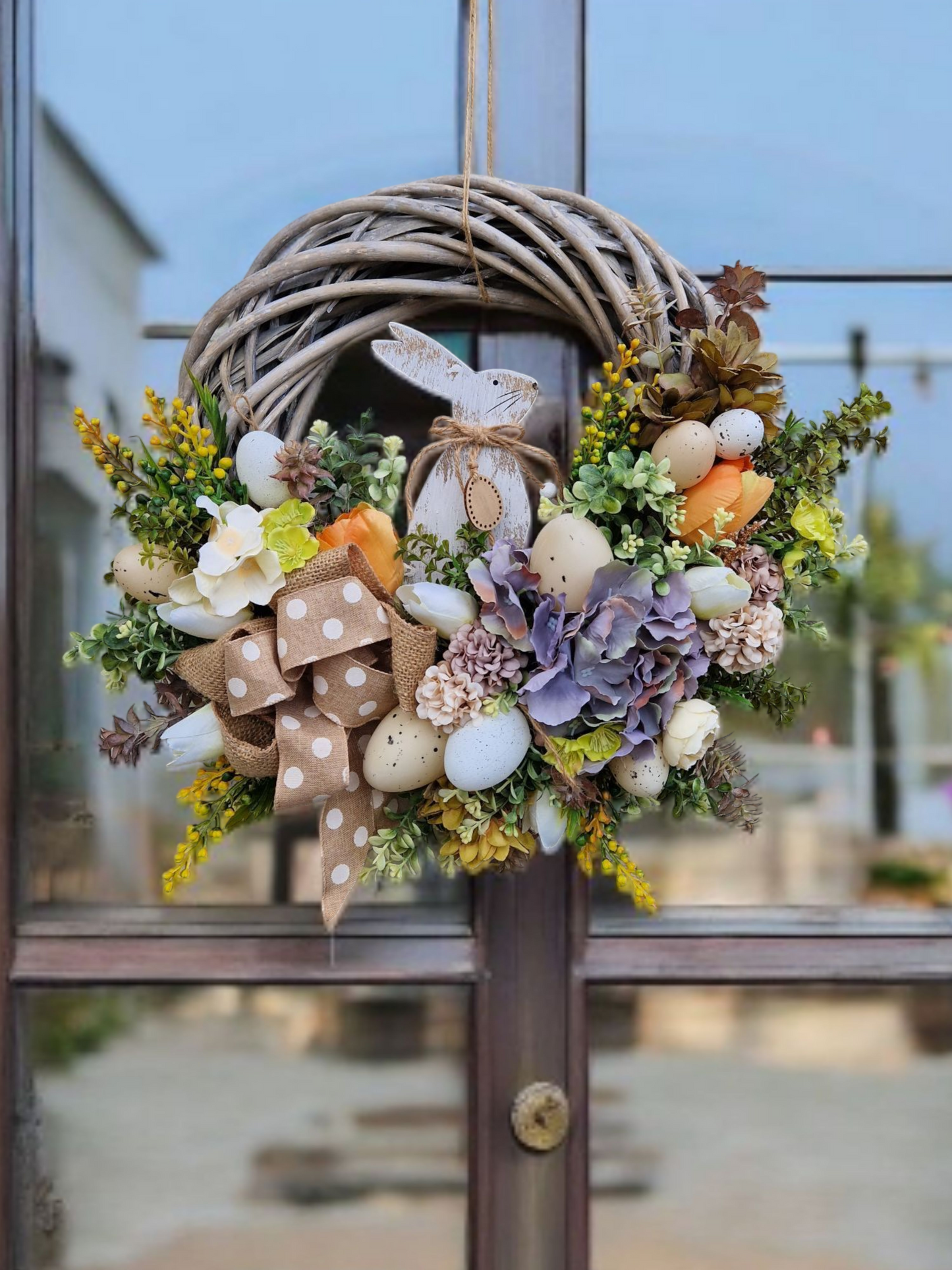 Easter door wreath