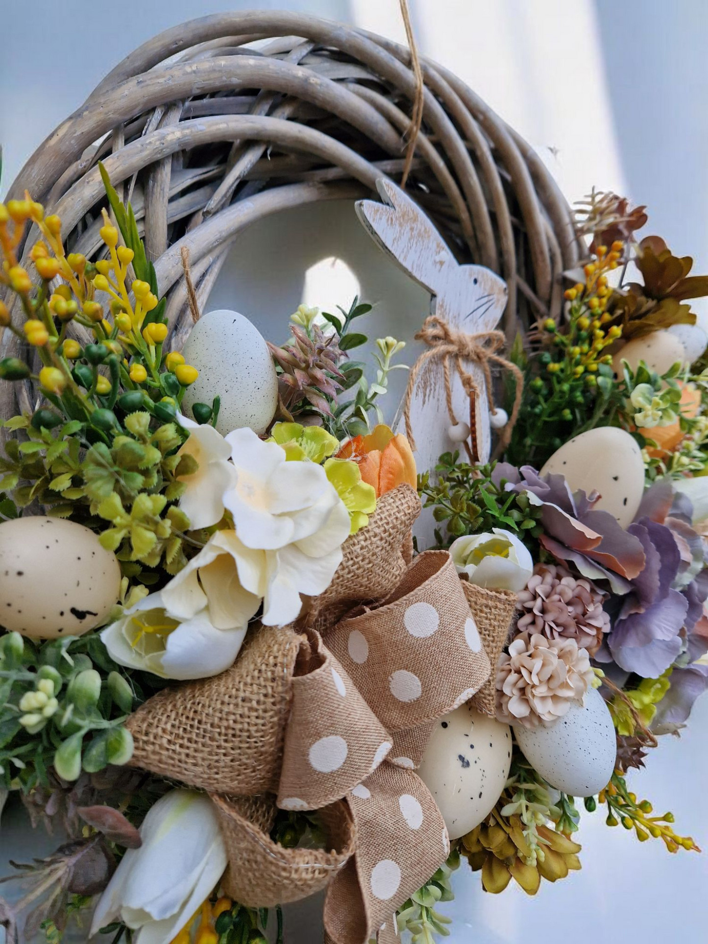 Easter door wreath