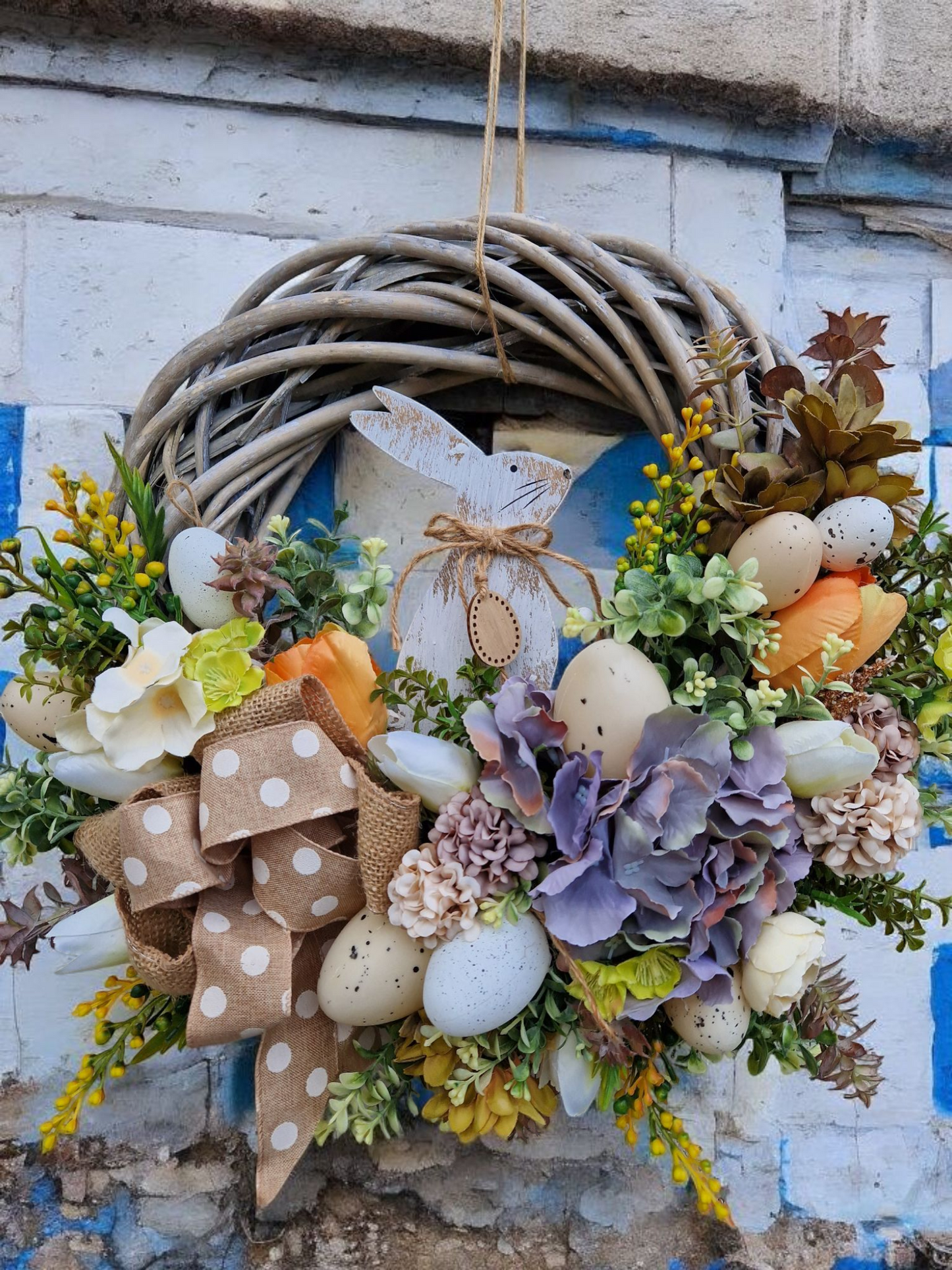 Easter door wreath