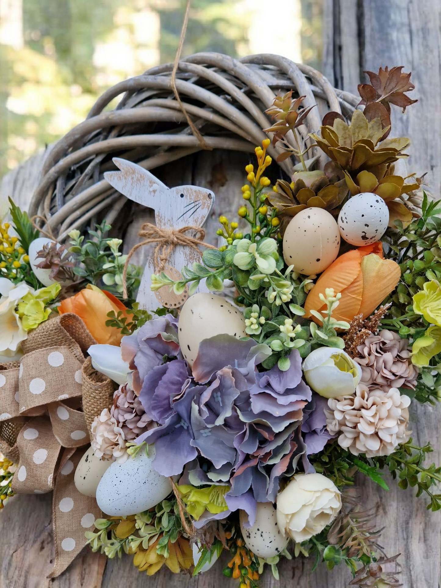 Easter door wreath