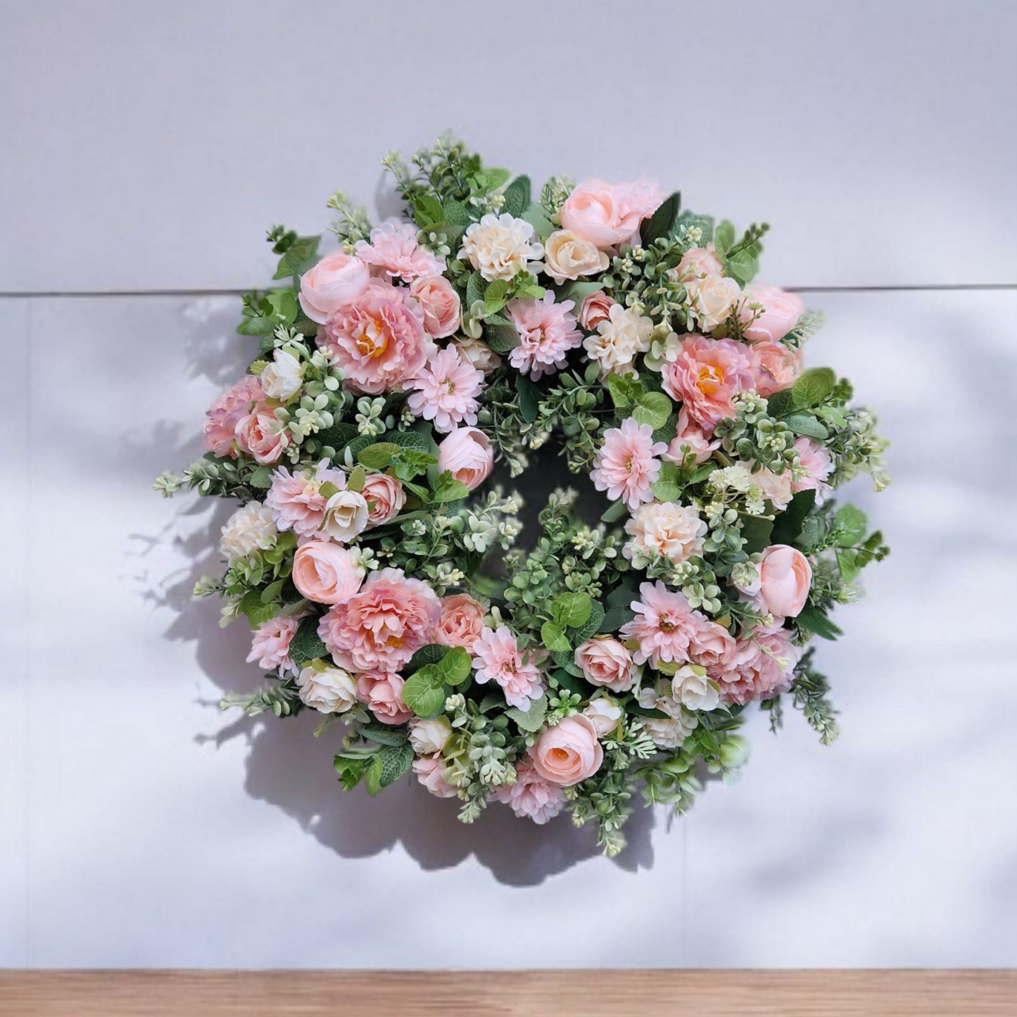 Floral door wreath