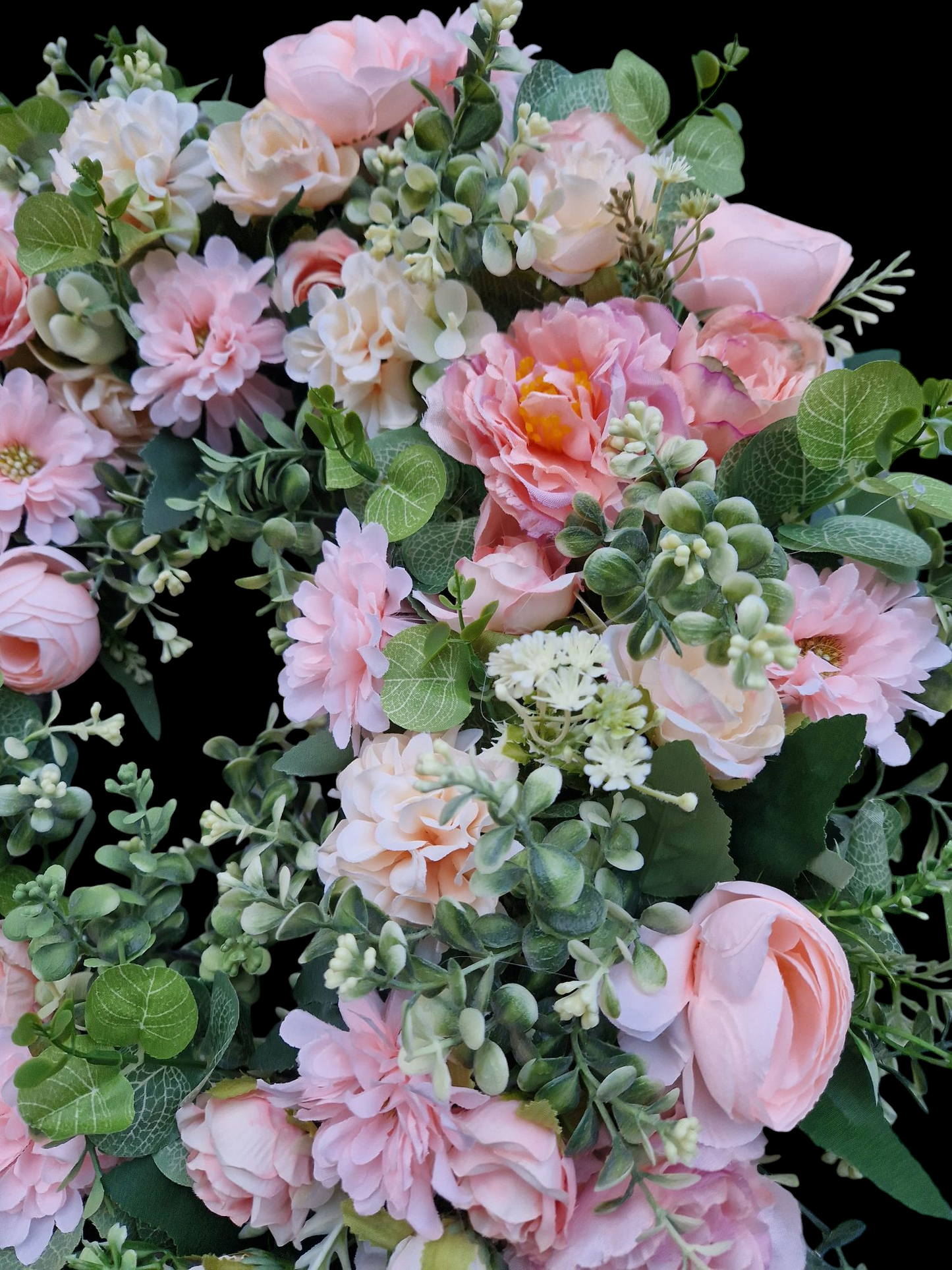 Floral door wreath