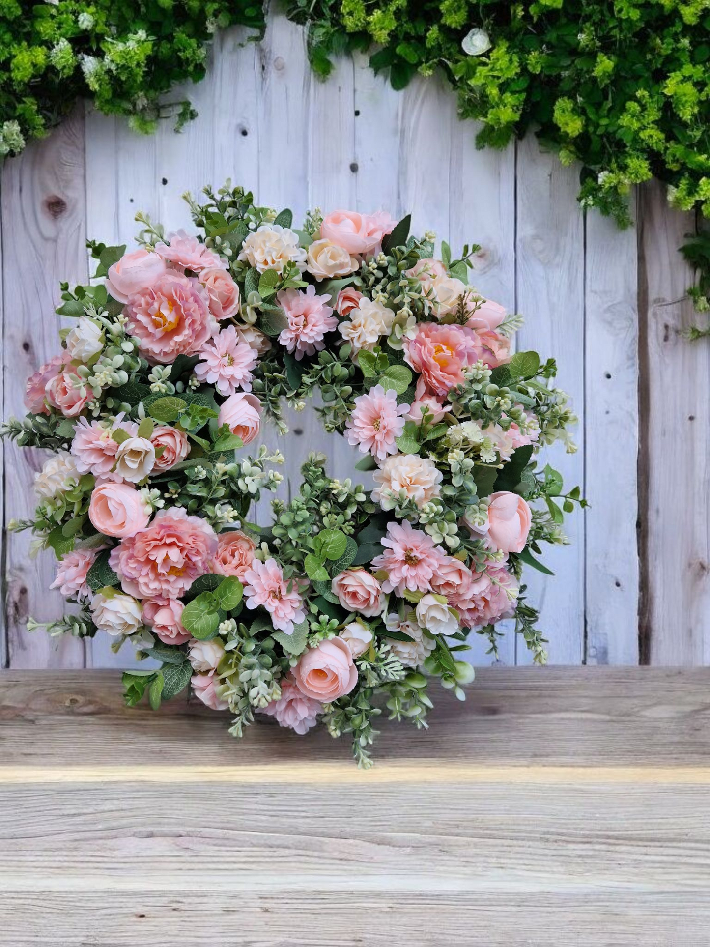 Floral door wreath