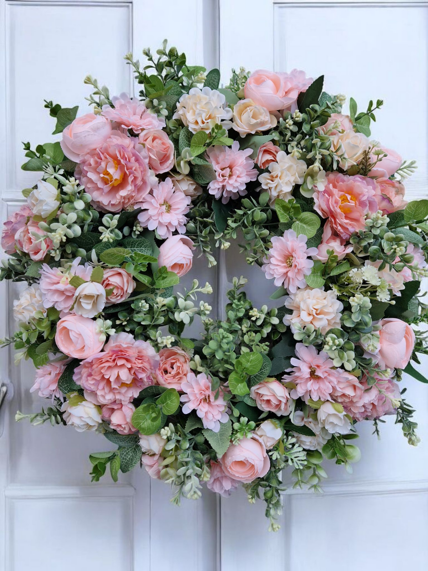 Floral door wreath