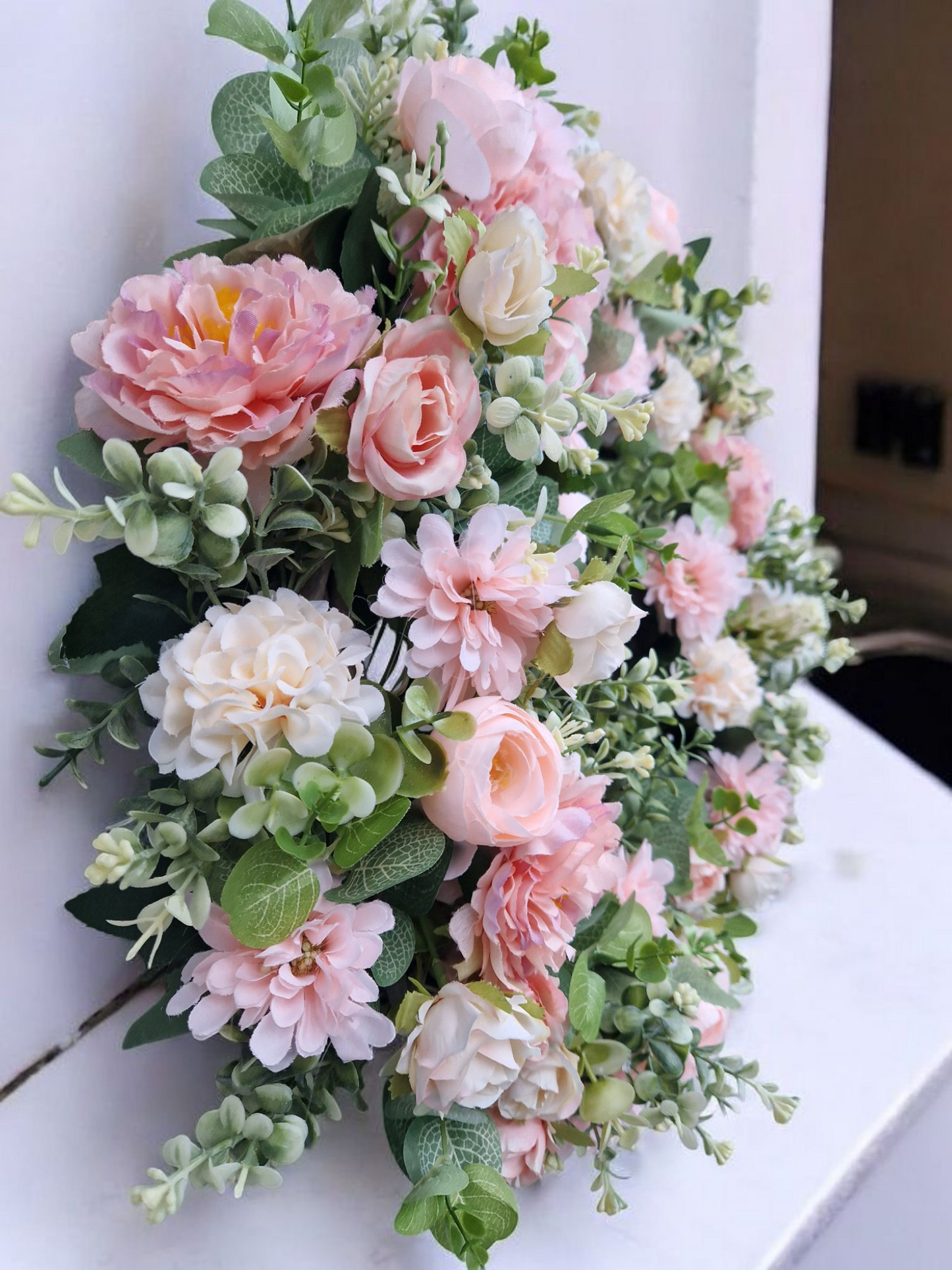 Floral door wreath