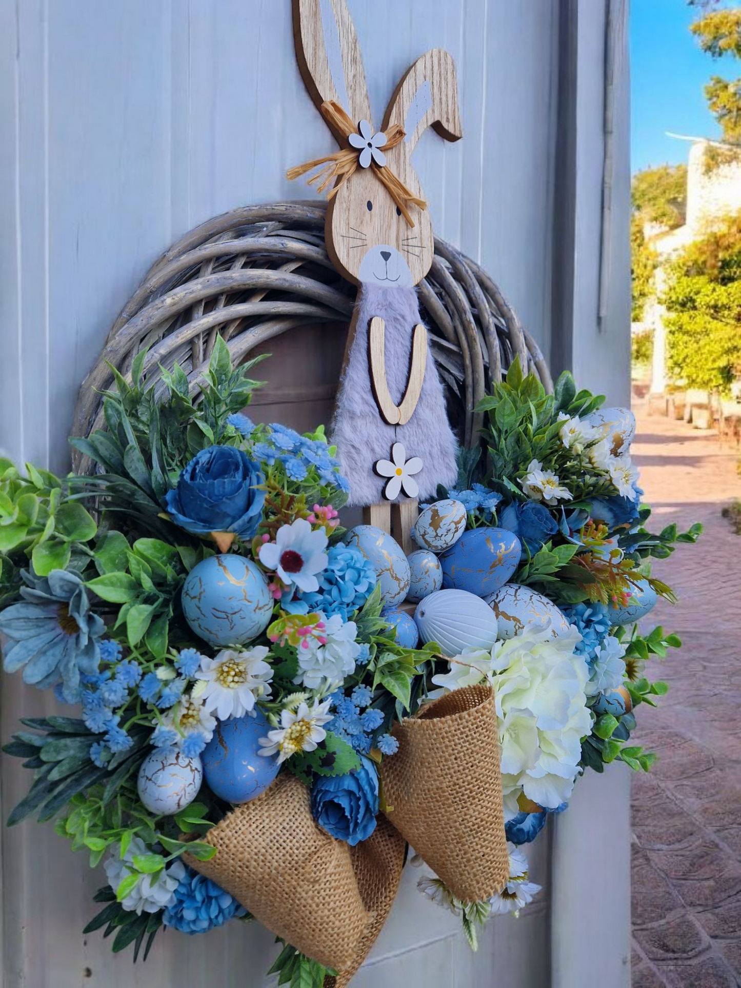 Easter door wreath