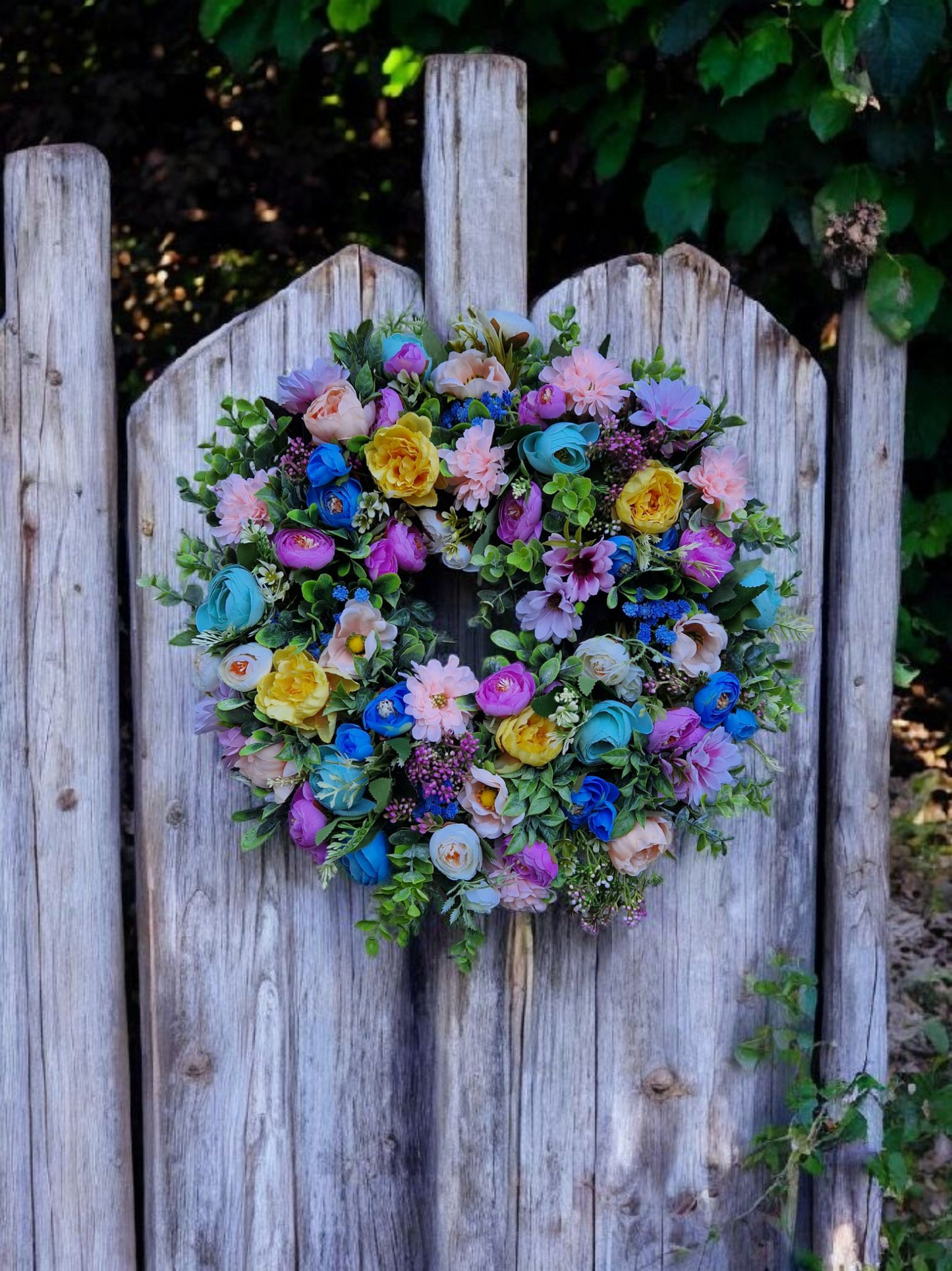Floral Spring door wreath