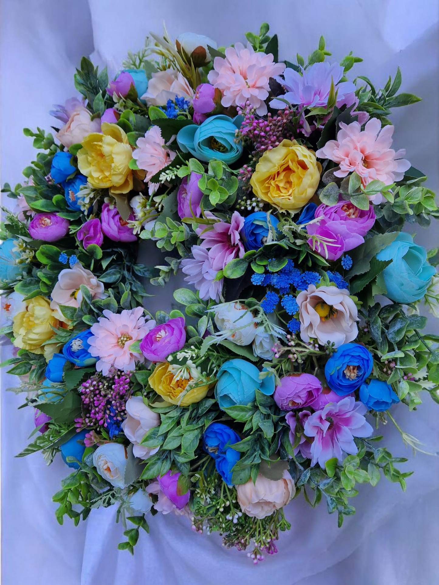 Floral Spring door wreath