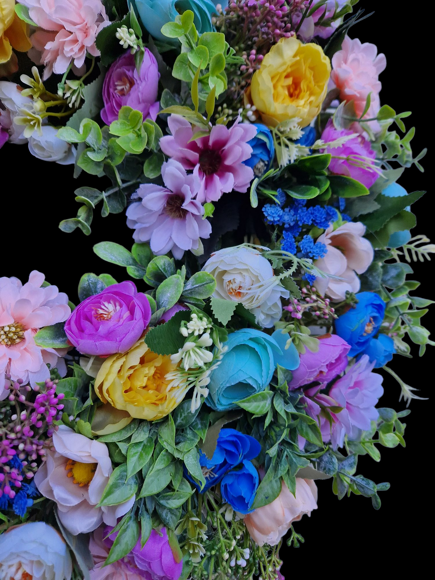 Floral Spring door wreath