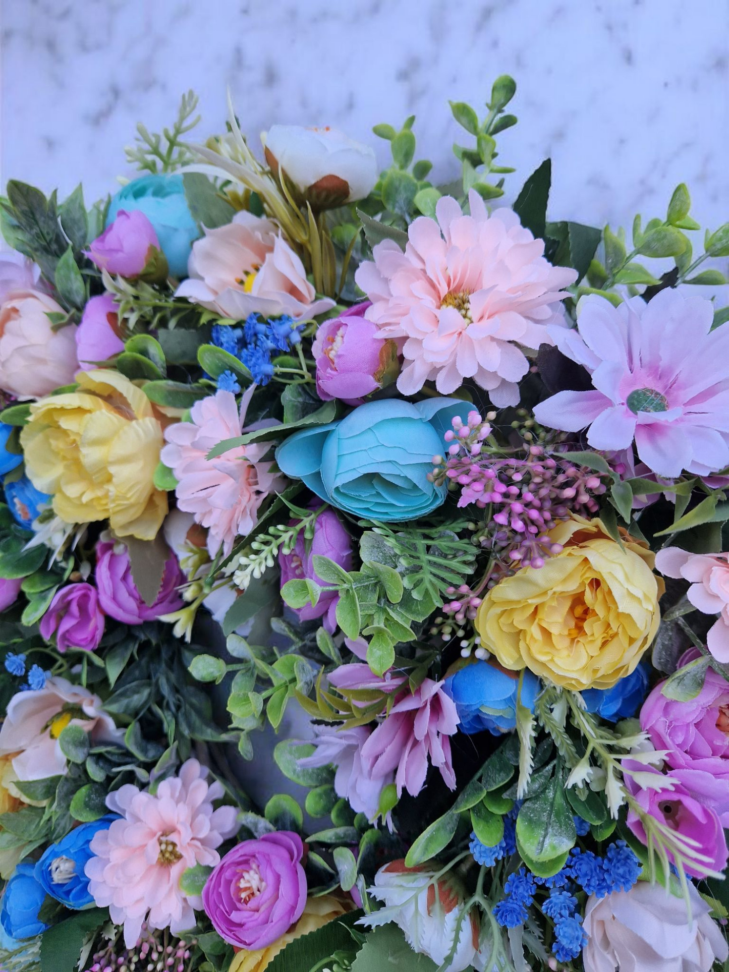 Floral Spring door wreath
