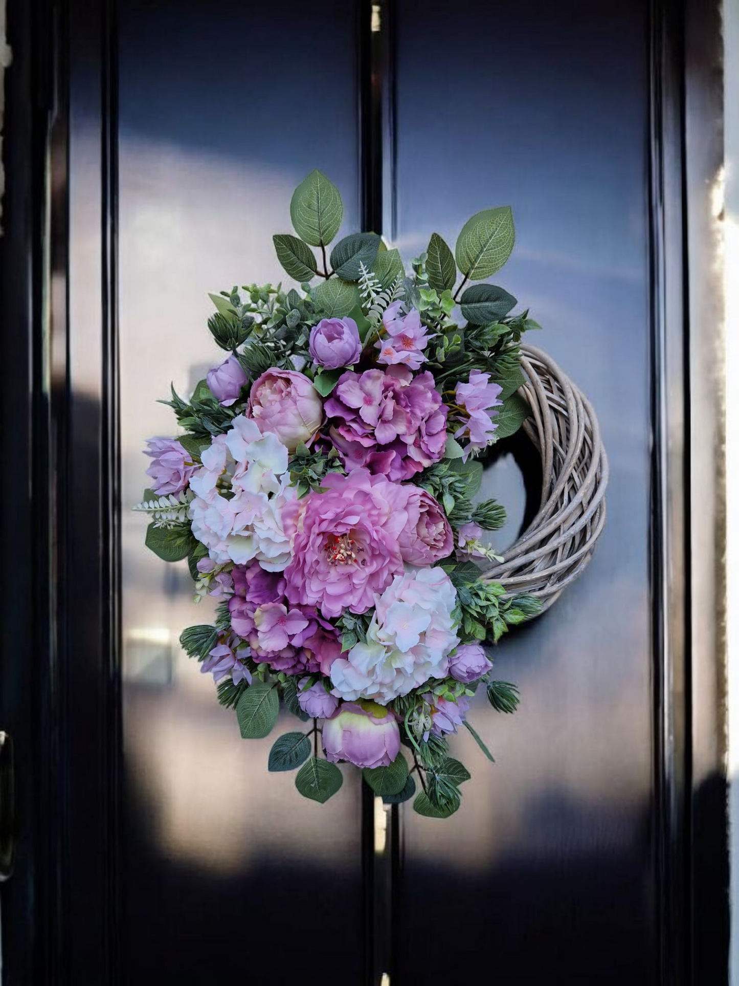 Floral door wreath