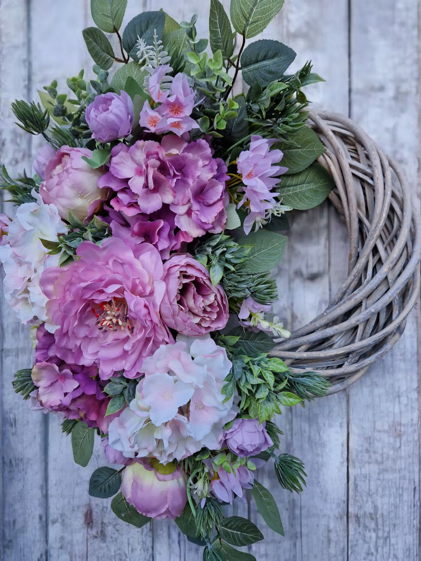 Floral door wreath