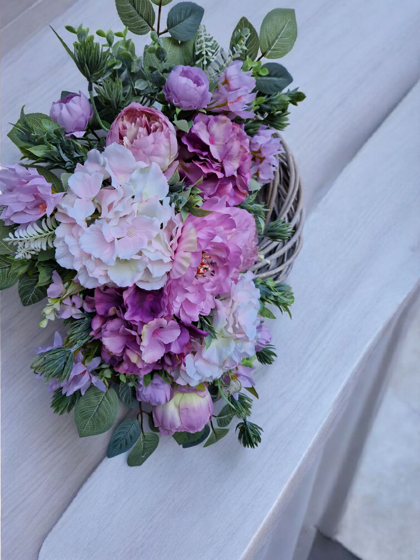 Floral door wreath