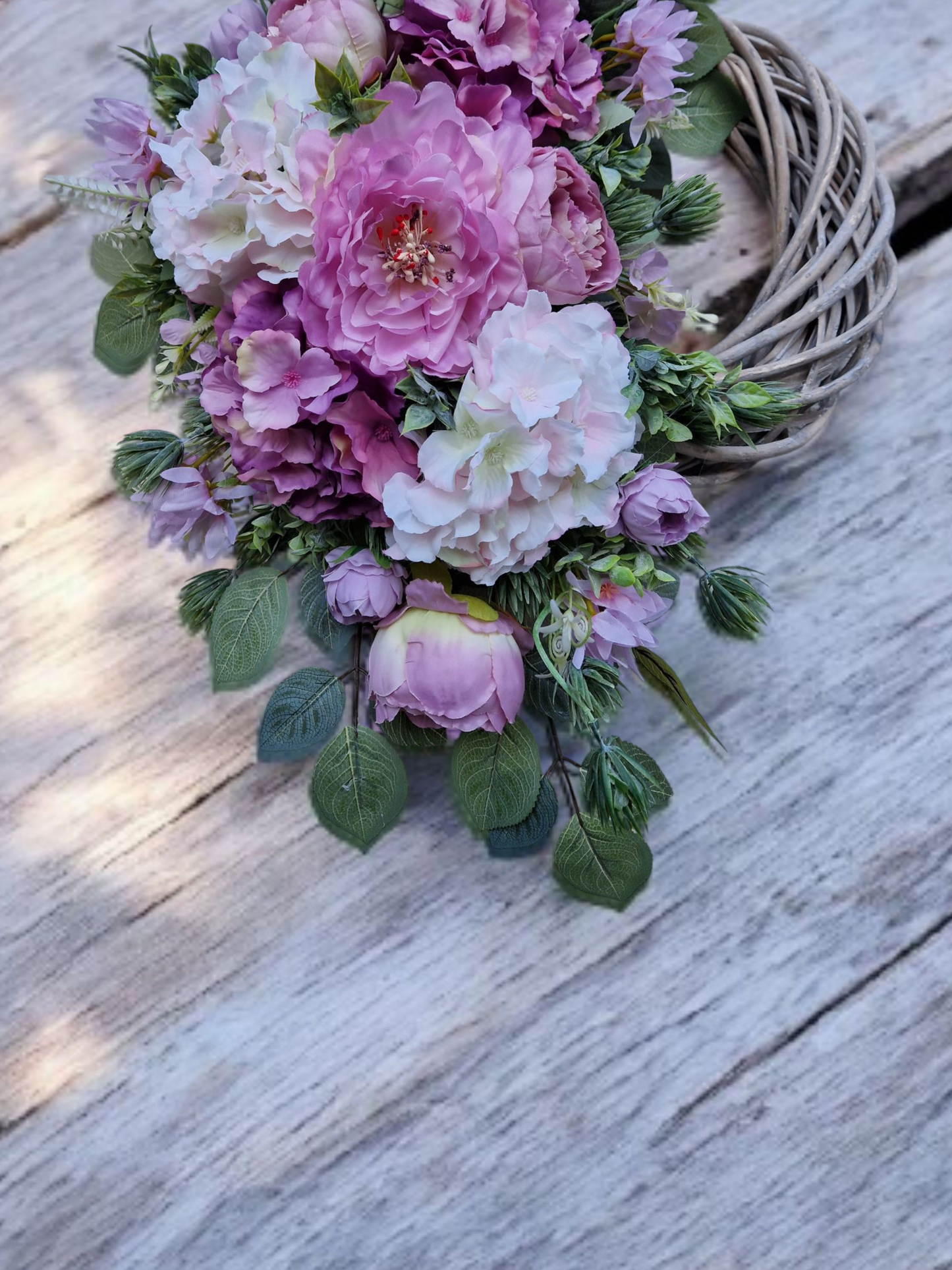 Floral door wreath