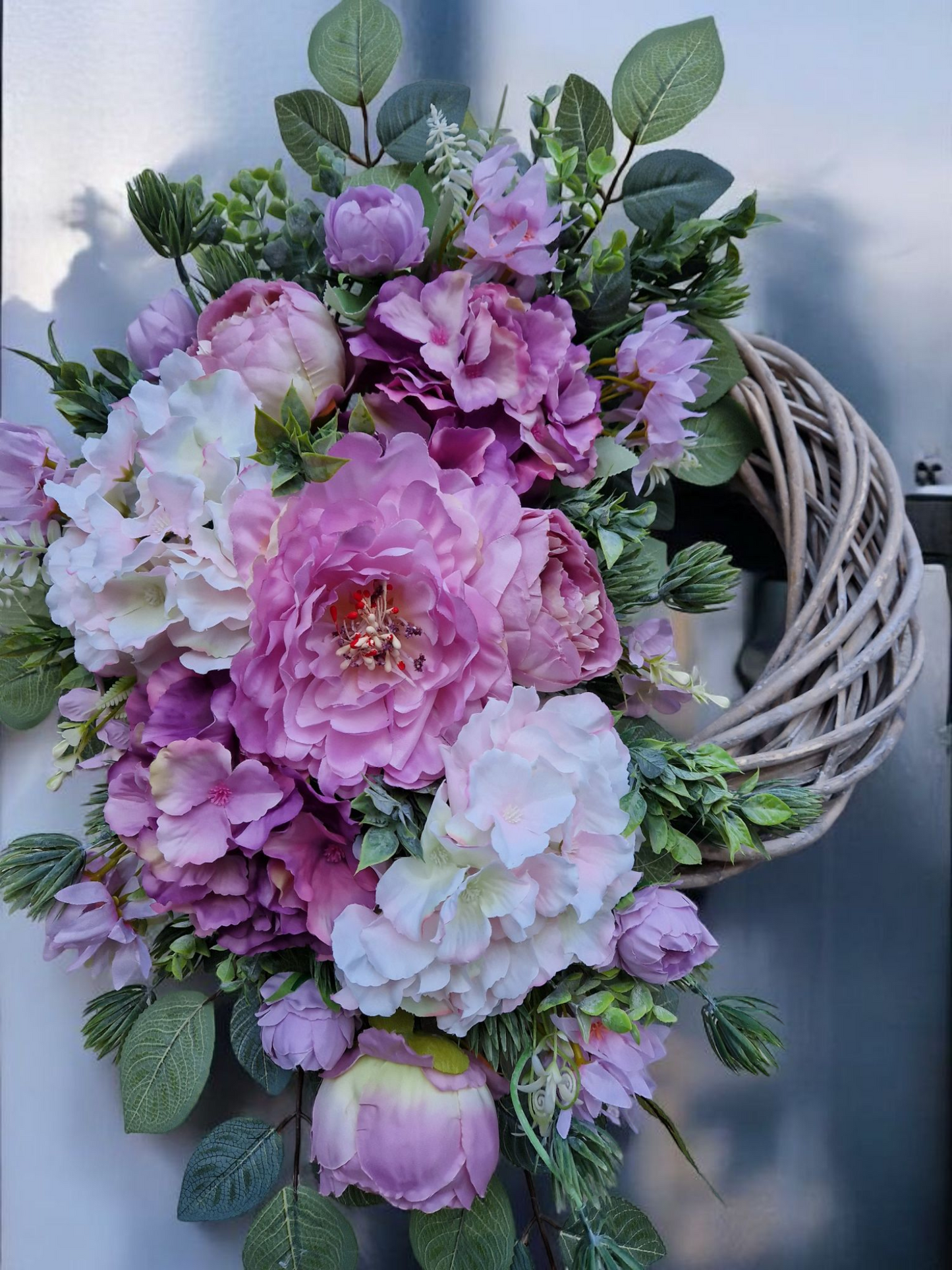 Floral door wreath