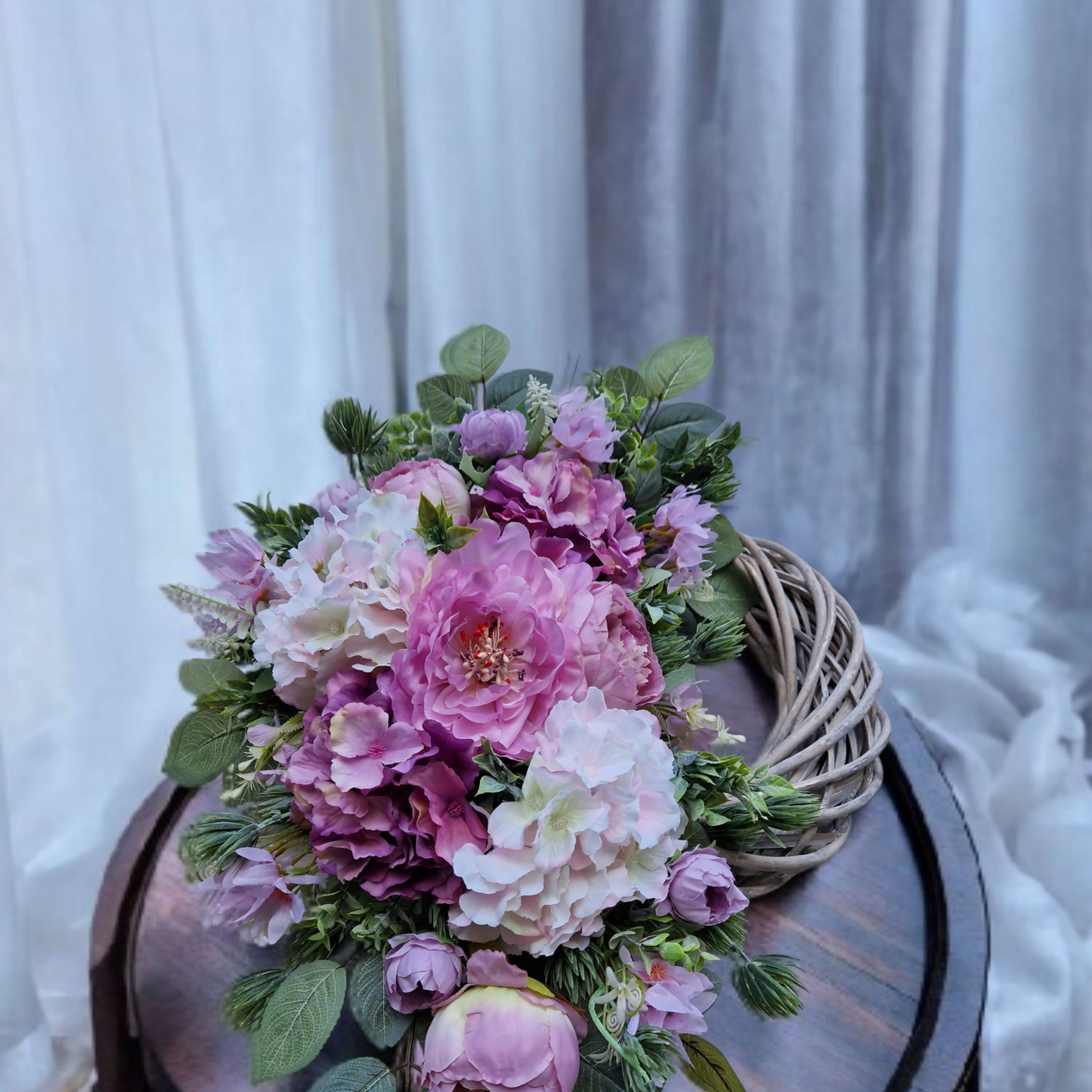 Floral door wreath