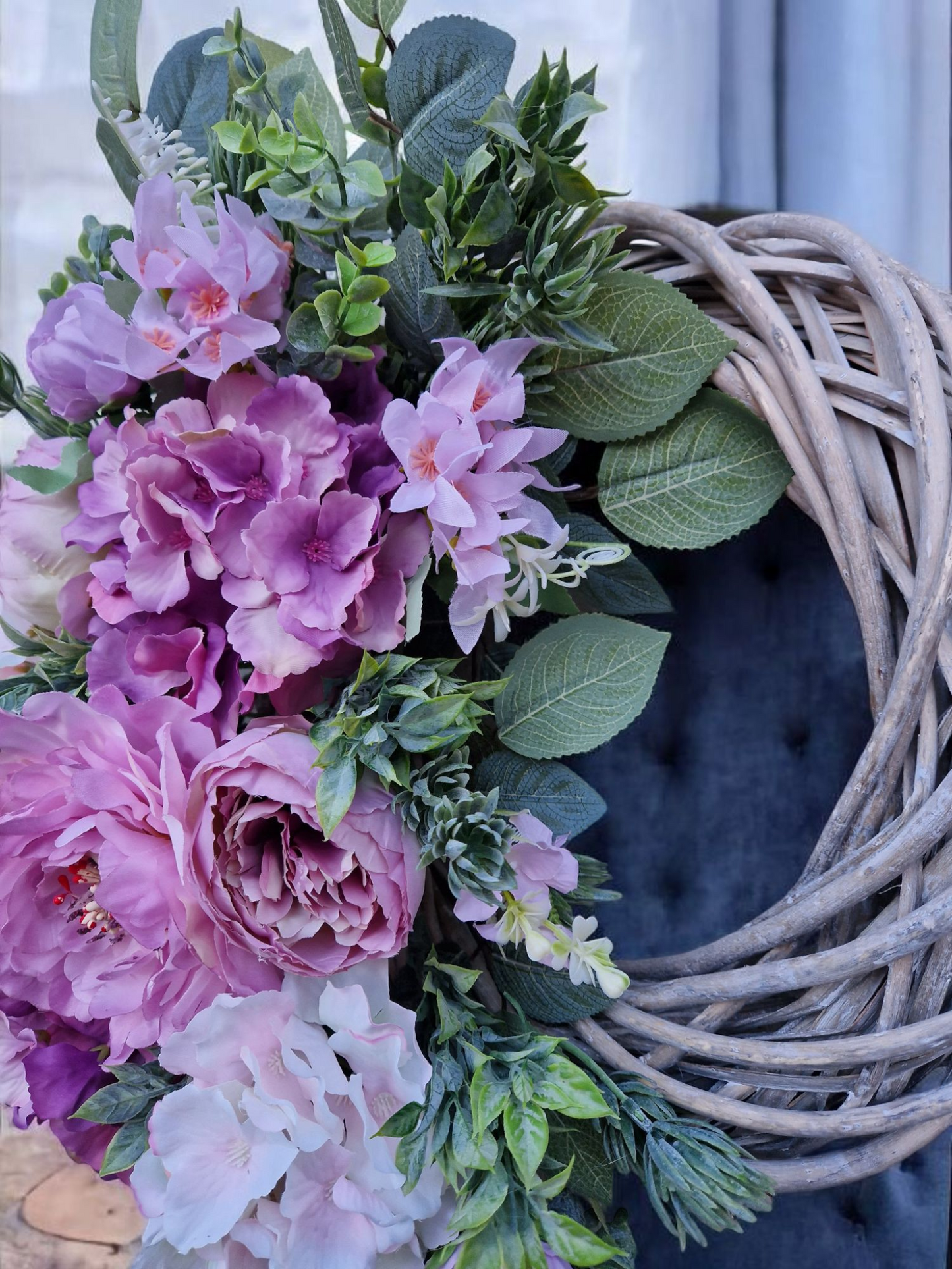 Floral door wreath