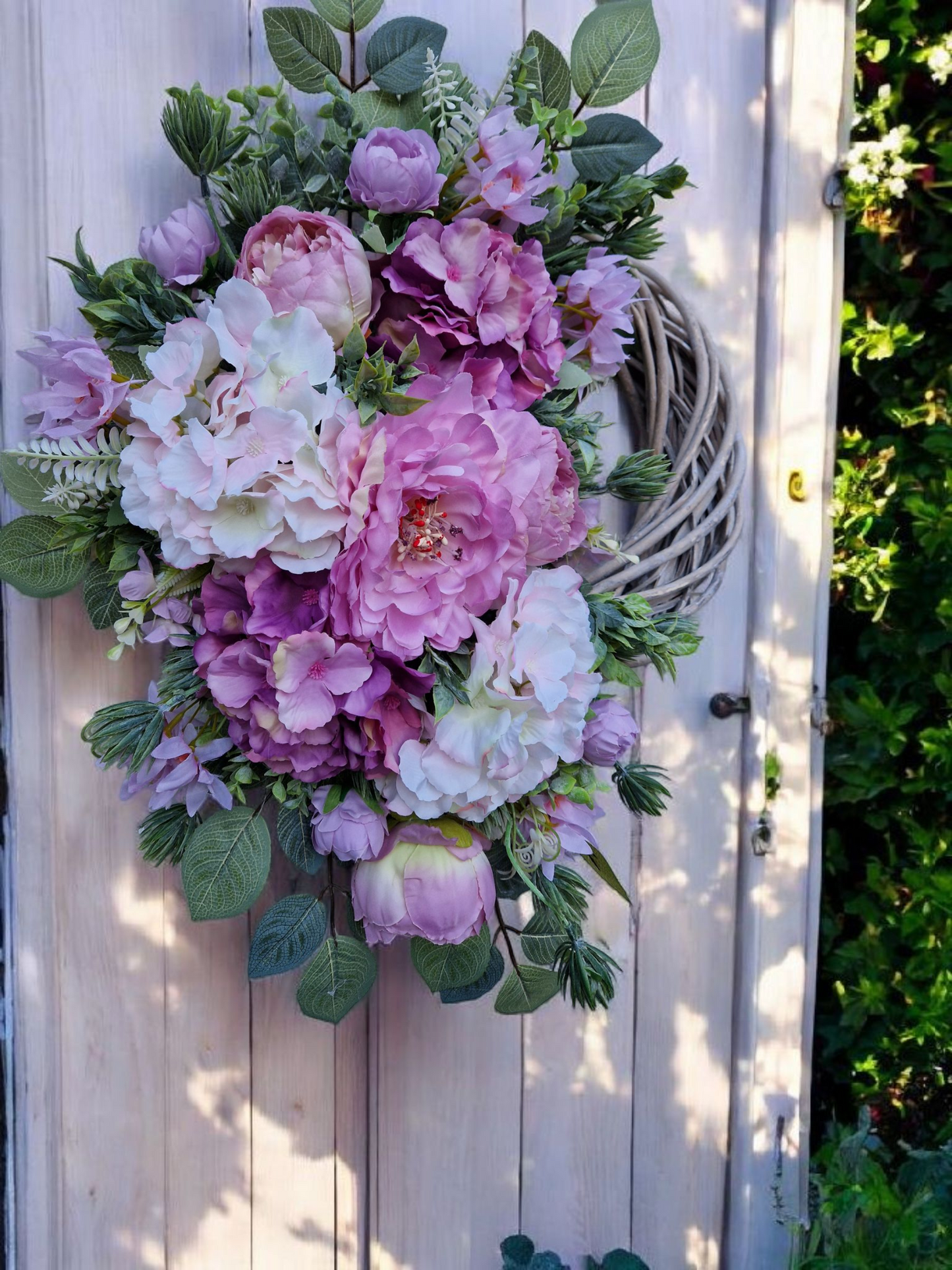 Floral door wreath