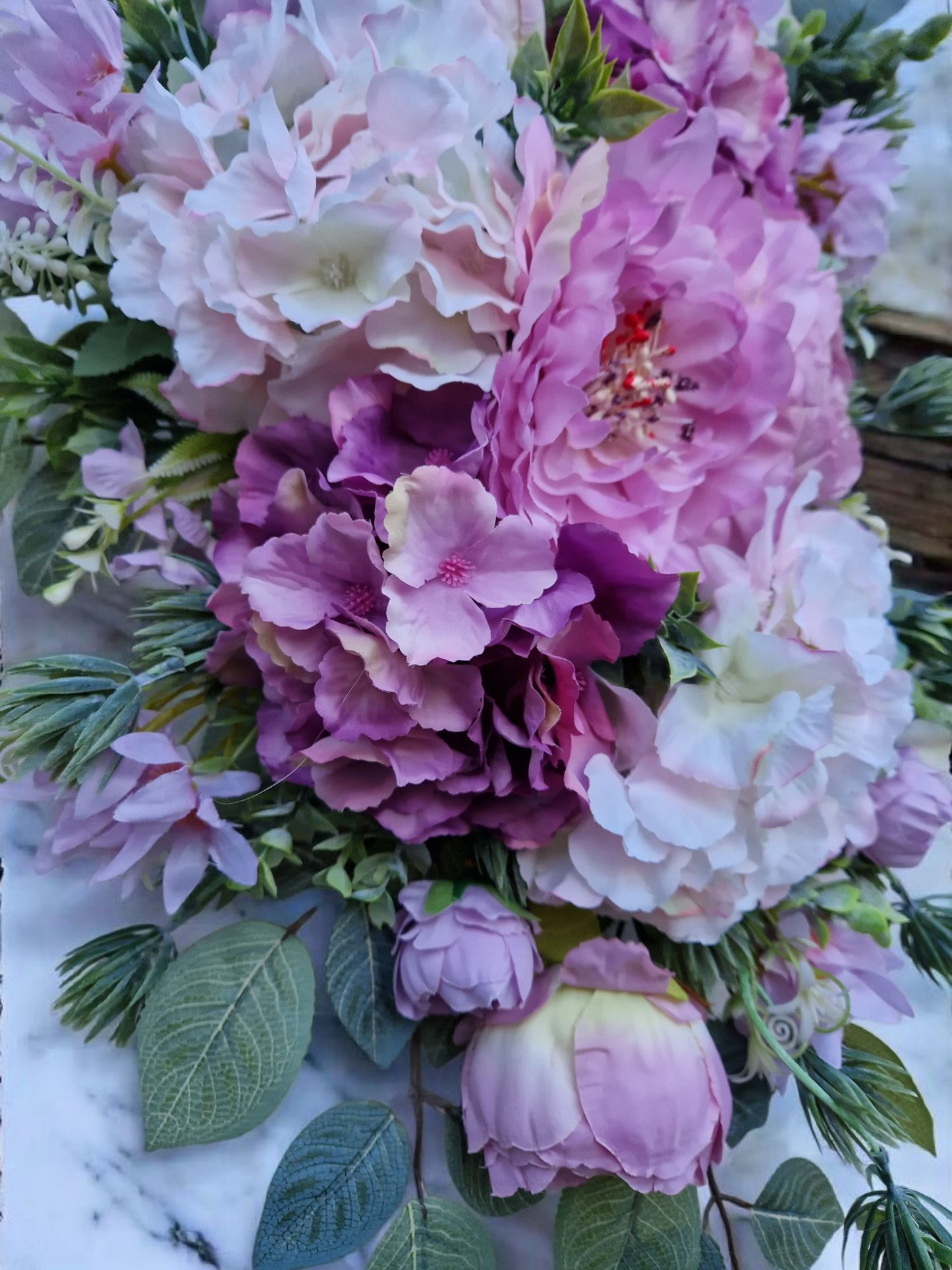 Floral door wreath