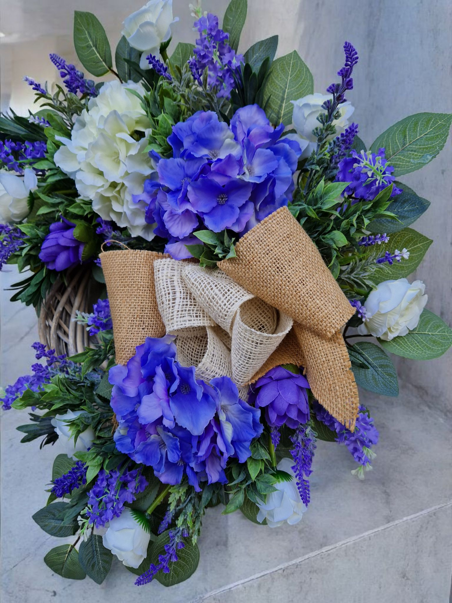 Flower door wreath