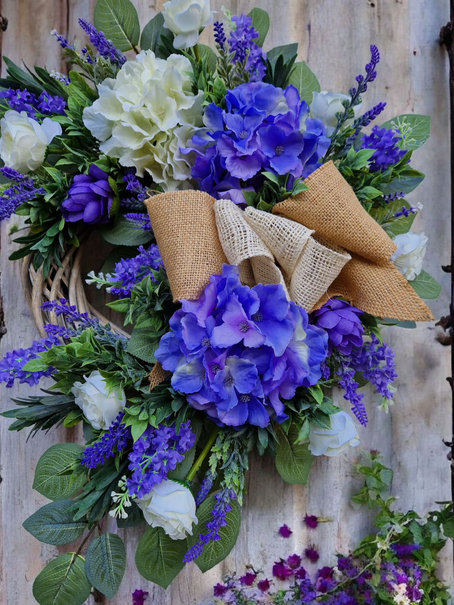 Flower door wreath