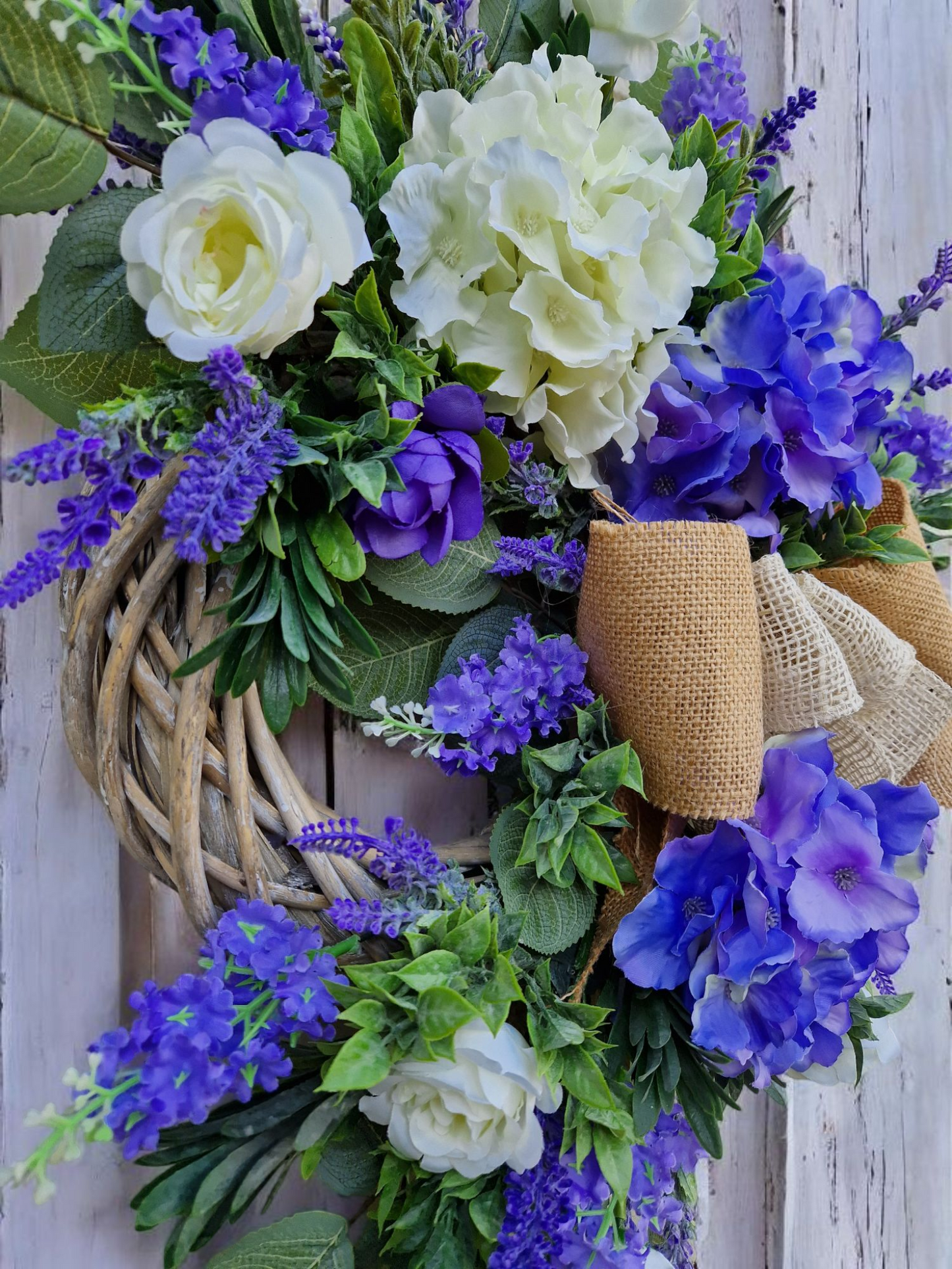 Flower door wreath