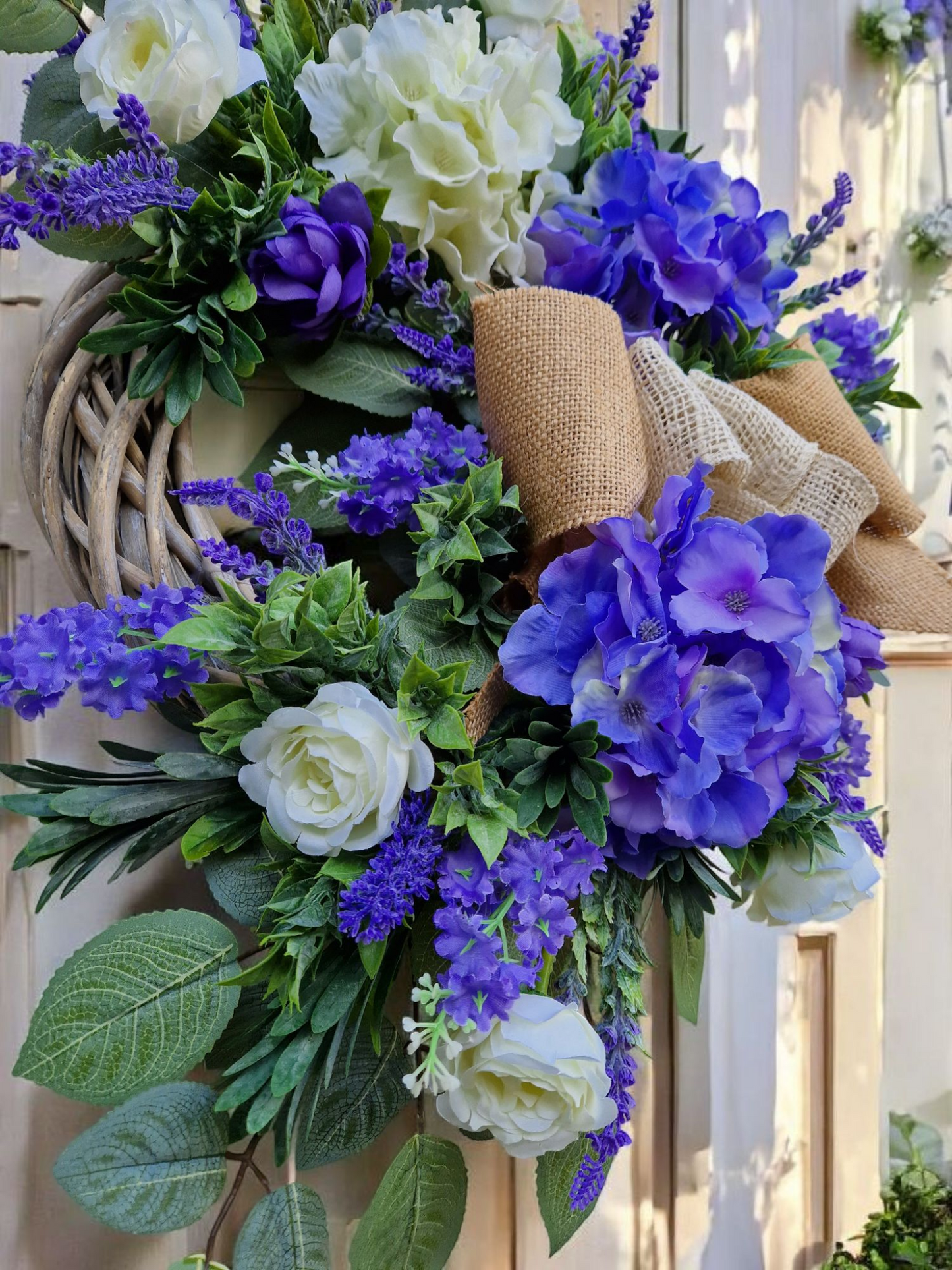 Flower door wreath