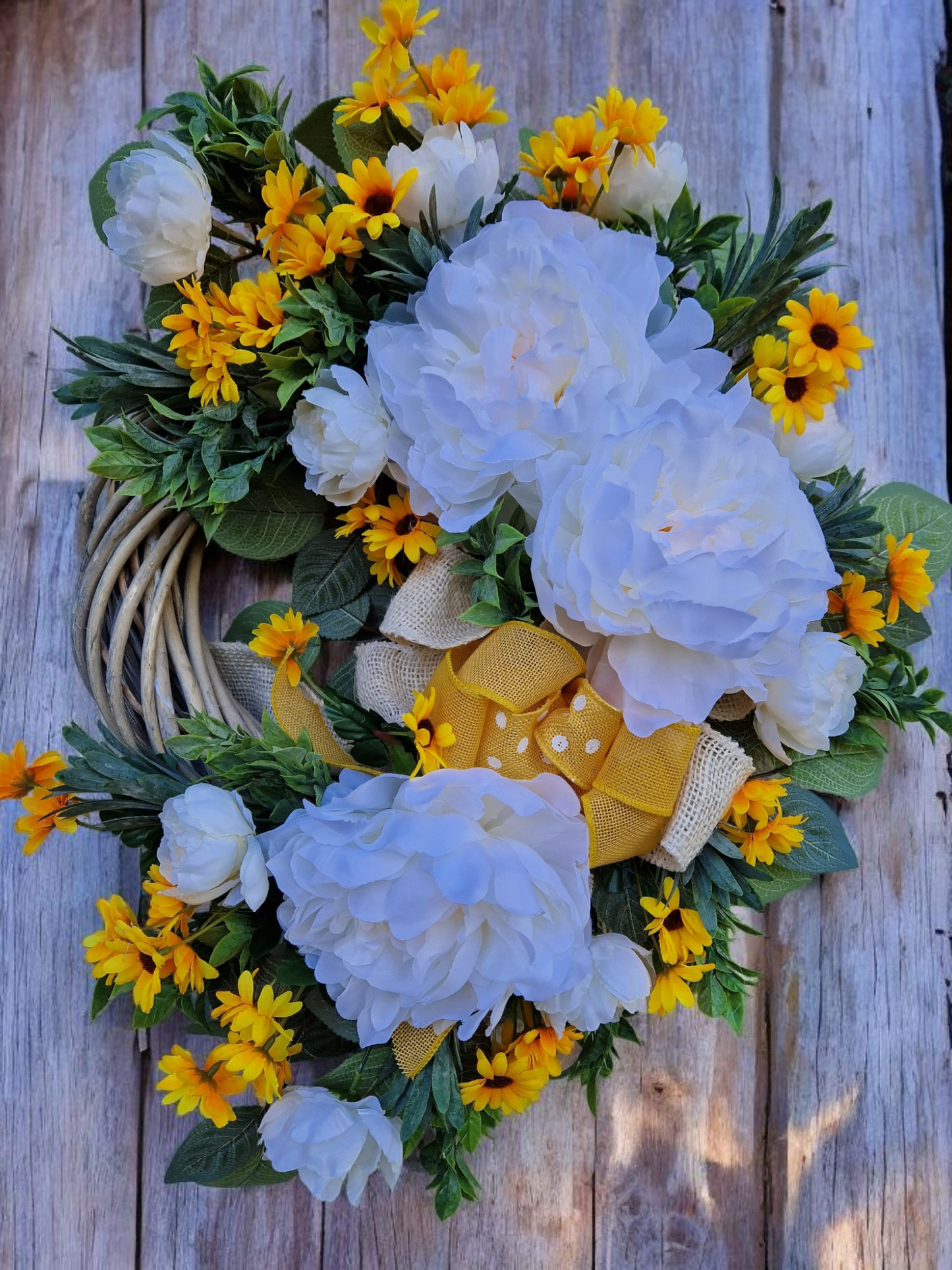 Floral door wreath