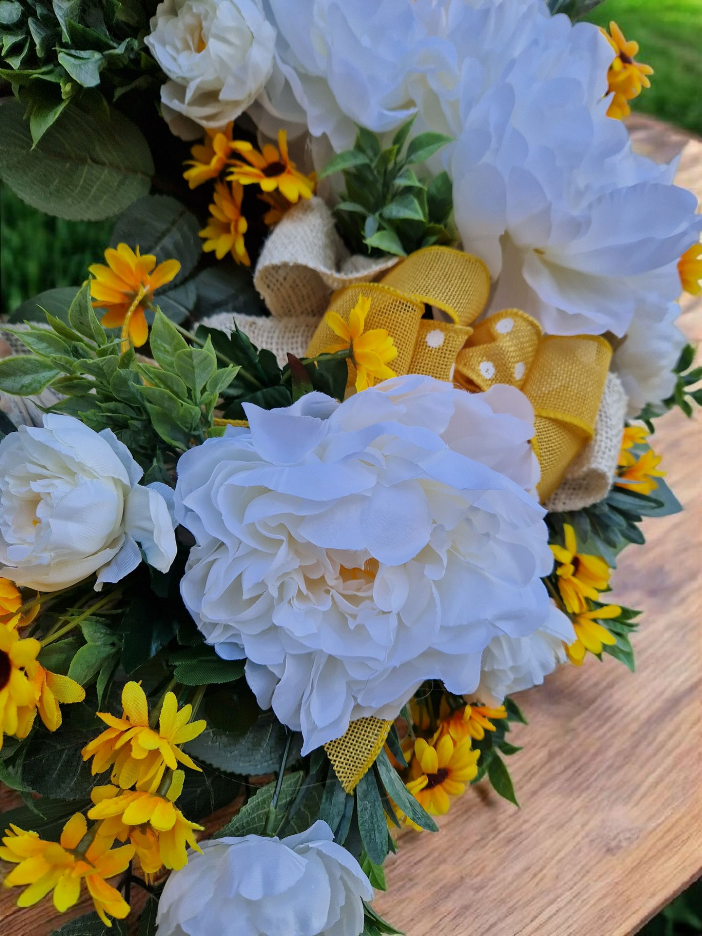 Floral door wreath
