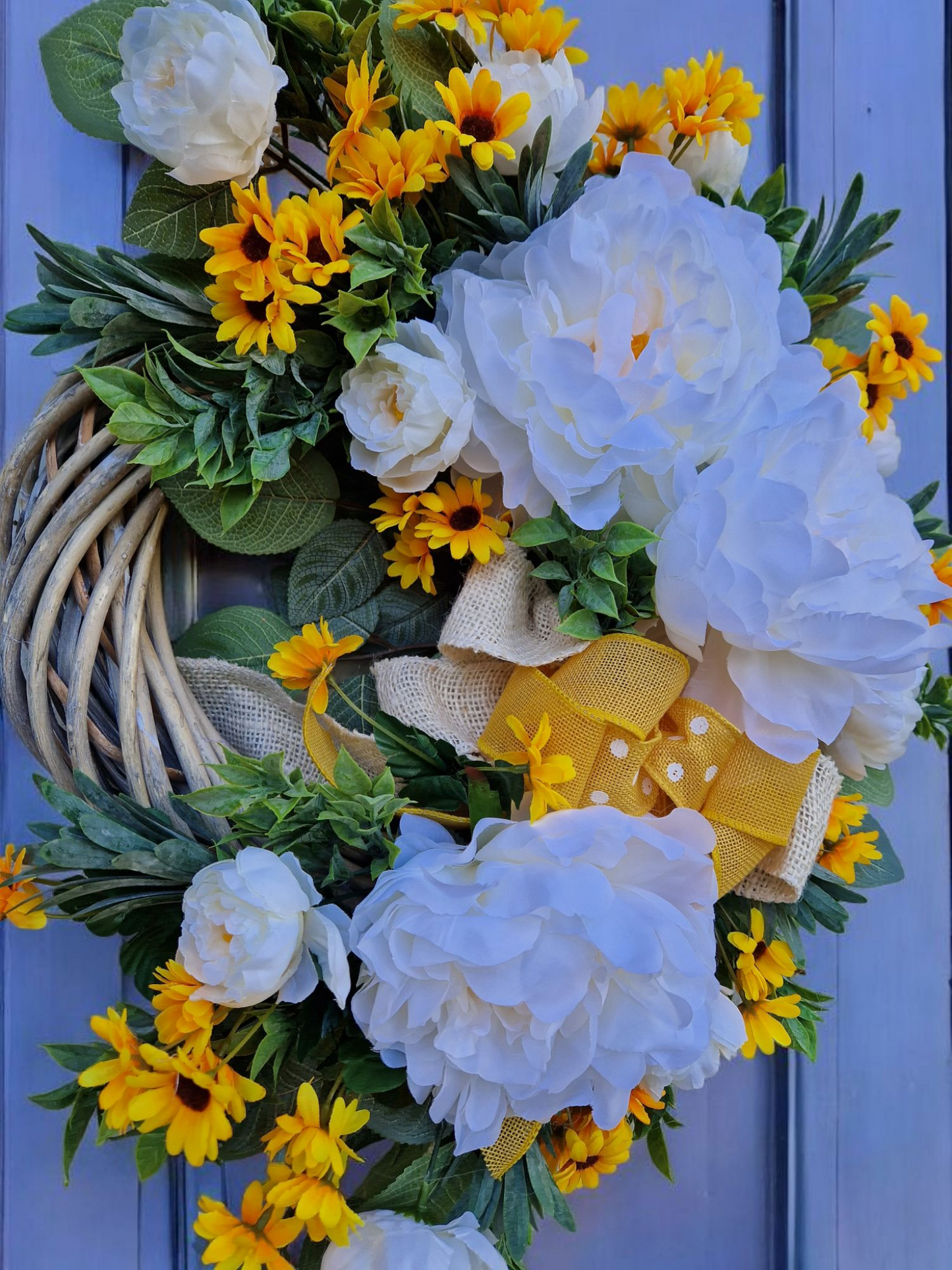 Floral door wreath