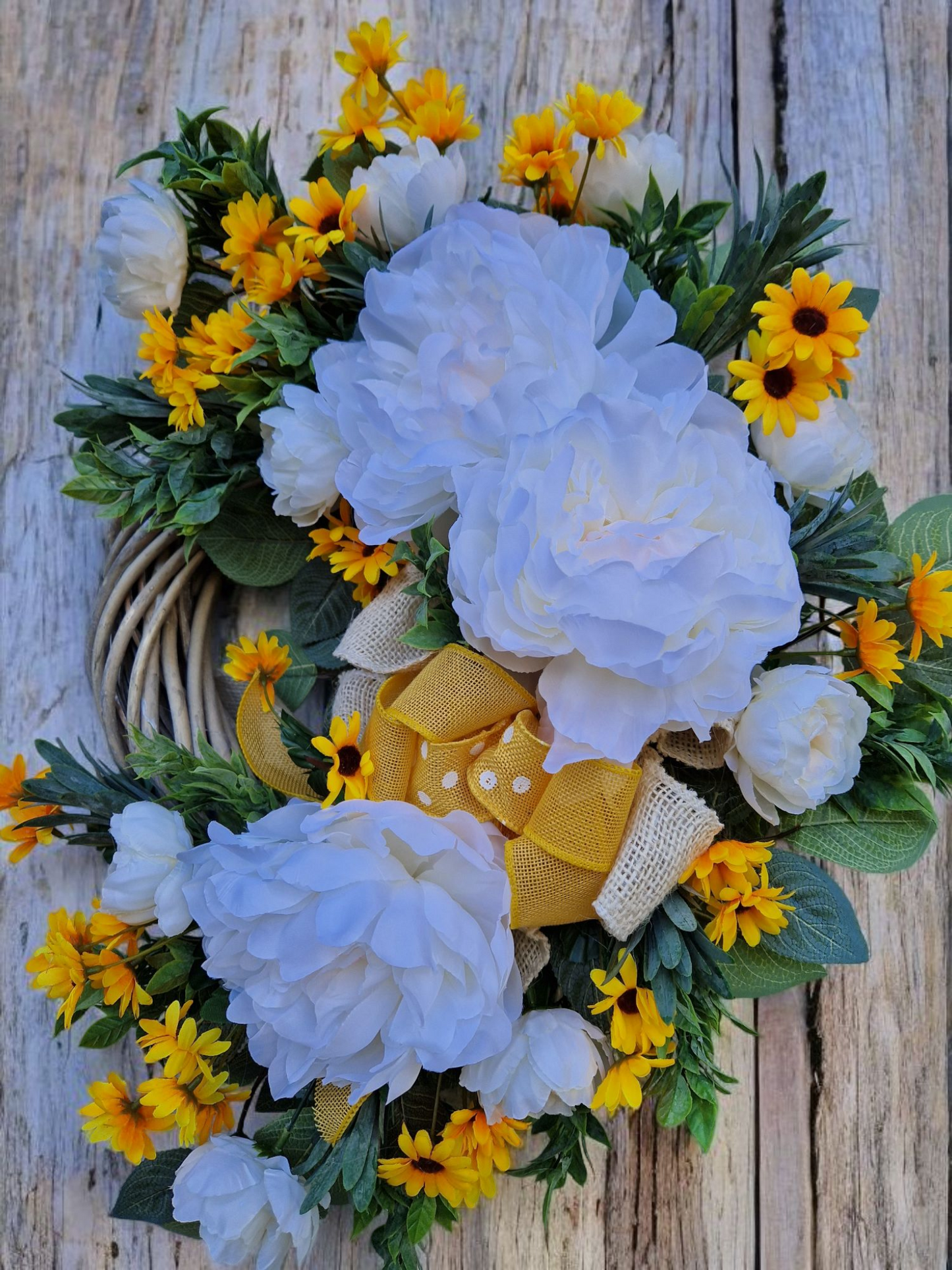 Floral door wreath