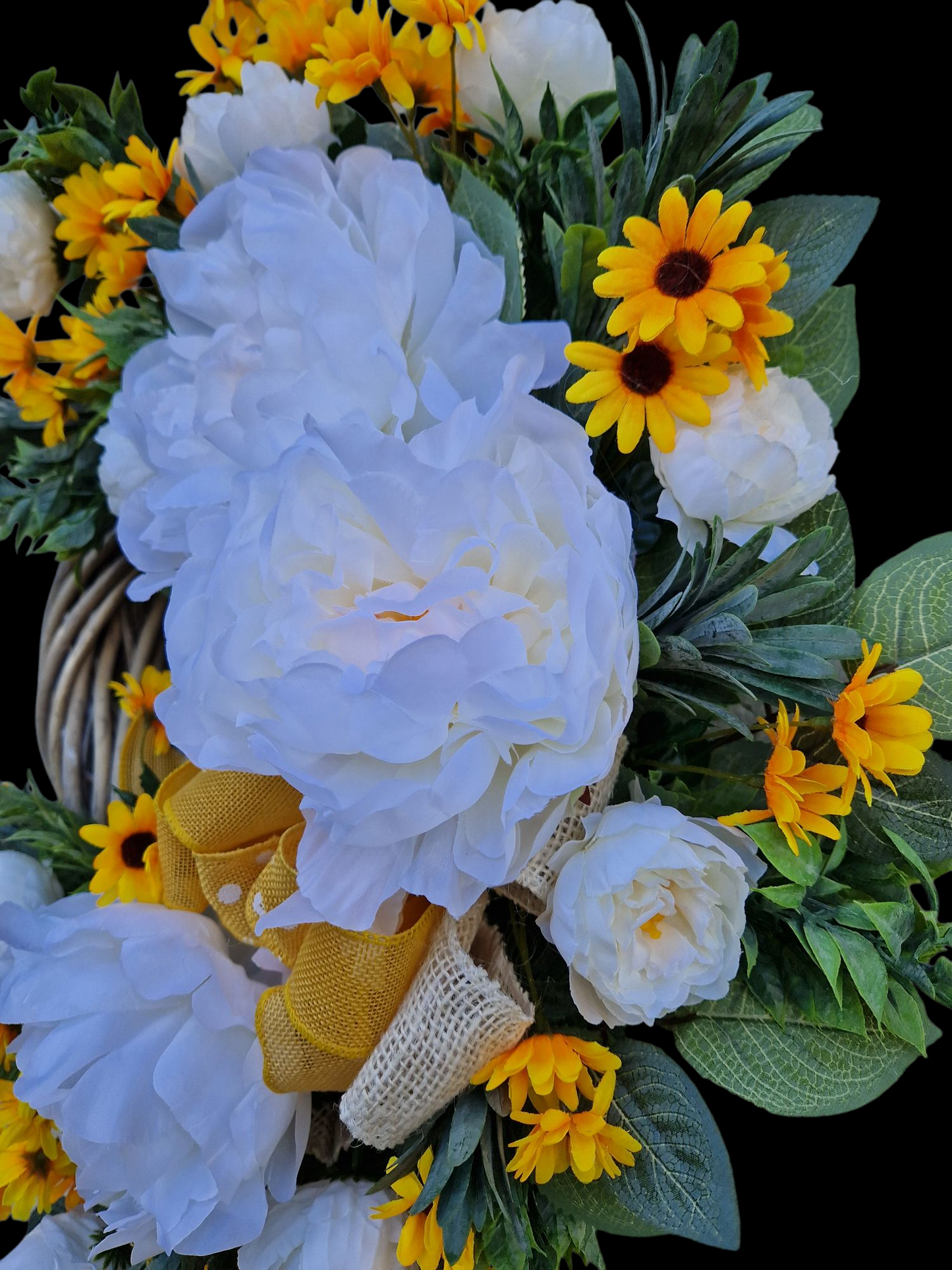 Floral door wreath
